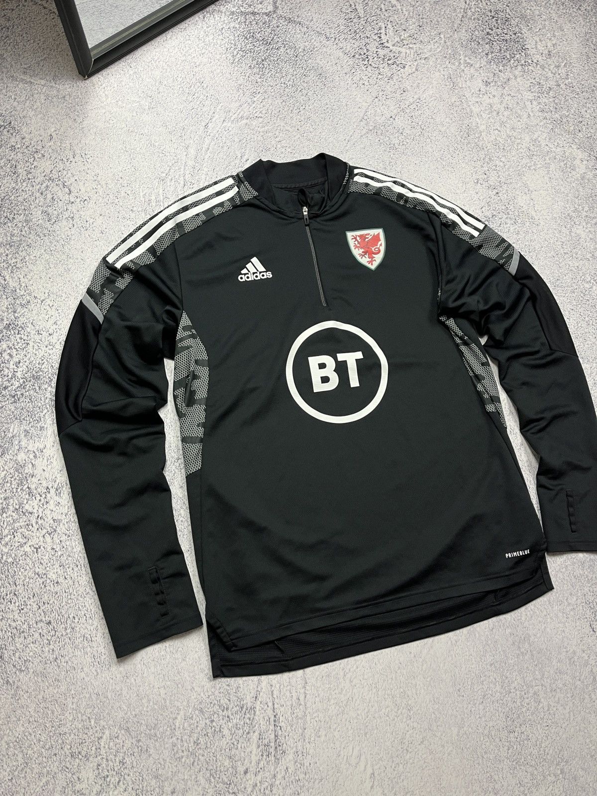 Adidas Adidas Wales 2020/21 Soccer Drill Top Training Jersey Rare Size US L / EU 52-54 / 3 - 3 Thumbnail