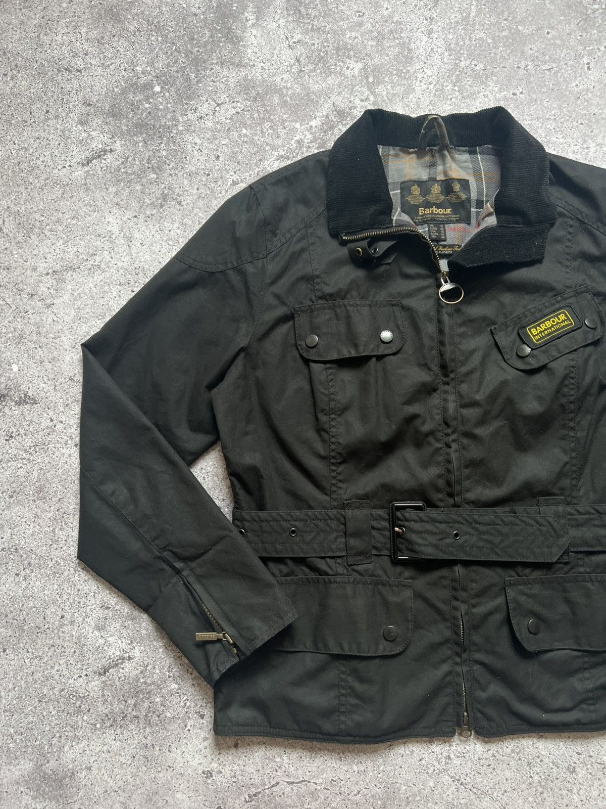 Barbour Barbour International Wax Jacket Waxed Cotton Size L / US 10 / IT 46 - 2 Thumbnail