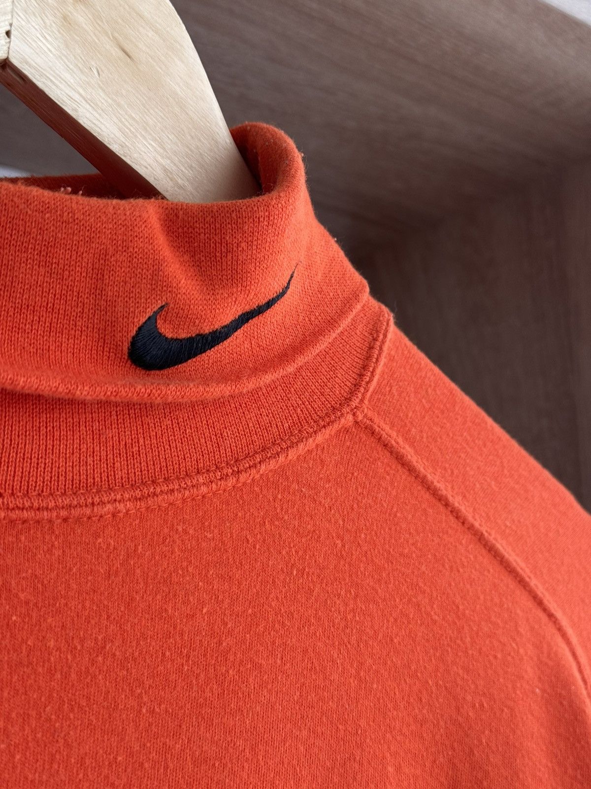 Nike × Vintage Vintage Nike Swoosh Orange Japanese Turtleneck Size US XL / EU 56 / 4 - 6 Thumbnail