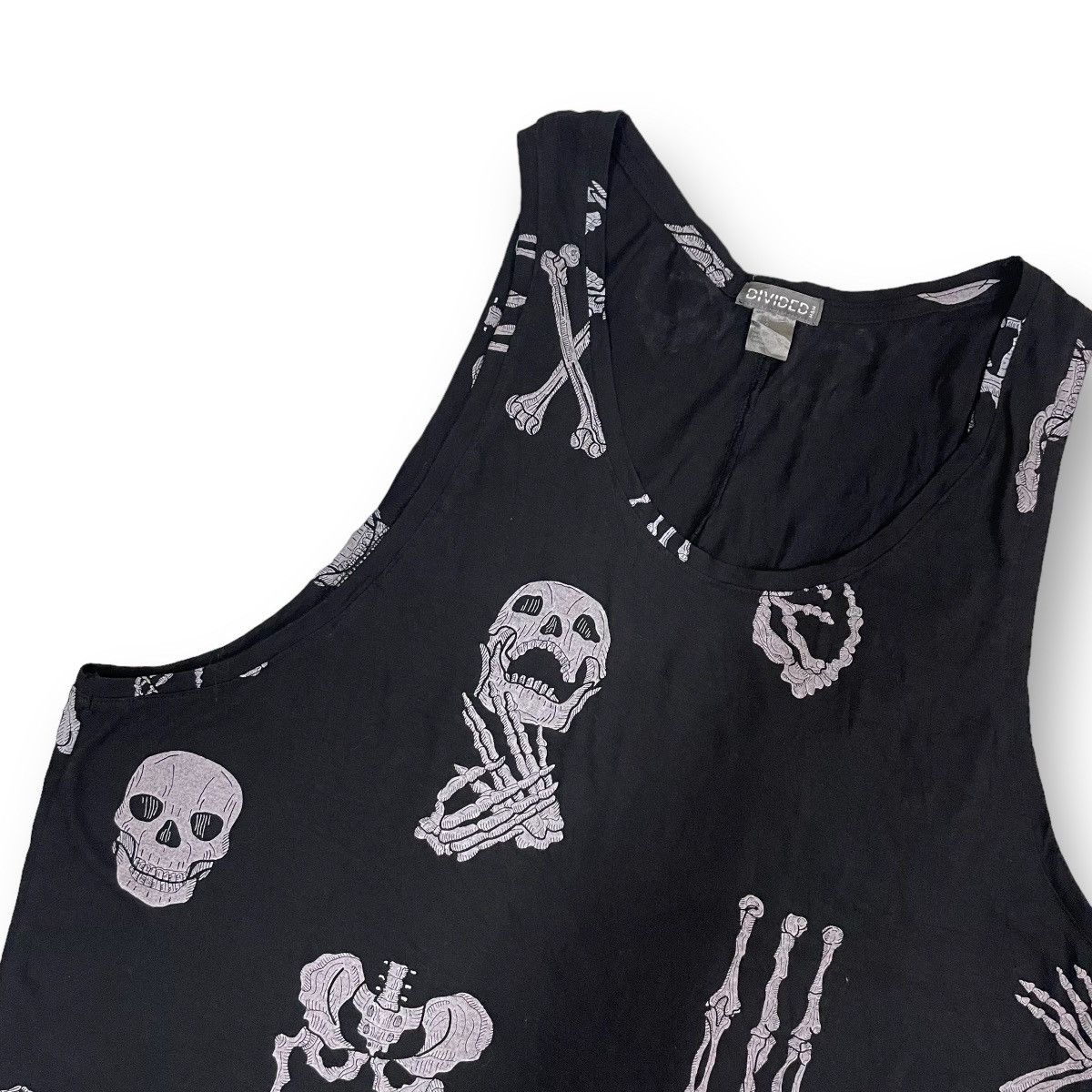 If Six Was Nine SKELETON TANK TOP Y2K Size US L / EU 52-54 / 3 - 2 Thumbnail