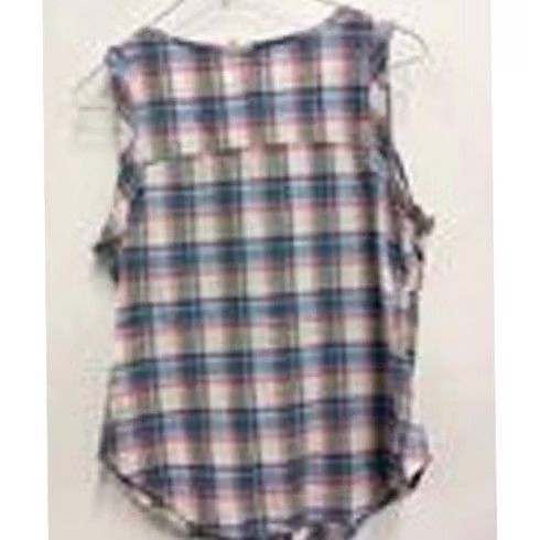 Vintage Aratta Shirt Womens S Plaid Button Boho Sleeveless Stitch Fix Exclusive Size S / US 4 / IT 40 - 7 Thumbnail