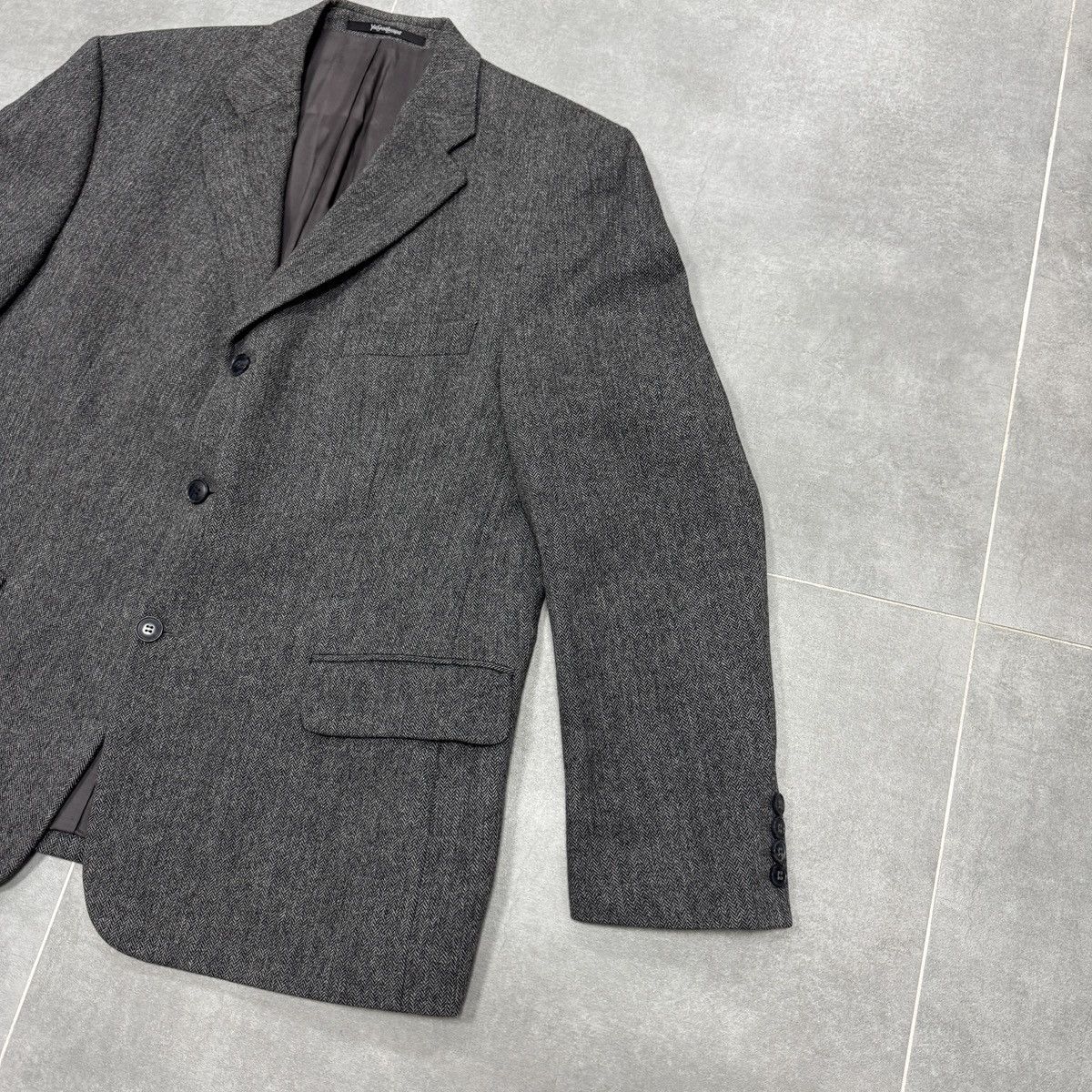 Yves Saint Laurent Vintage Yves Saint Laurent YSL Wool Blazer Men Size 27 Size 52R - 6 Thumbnail
