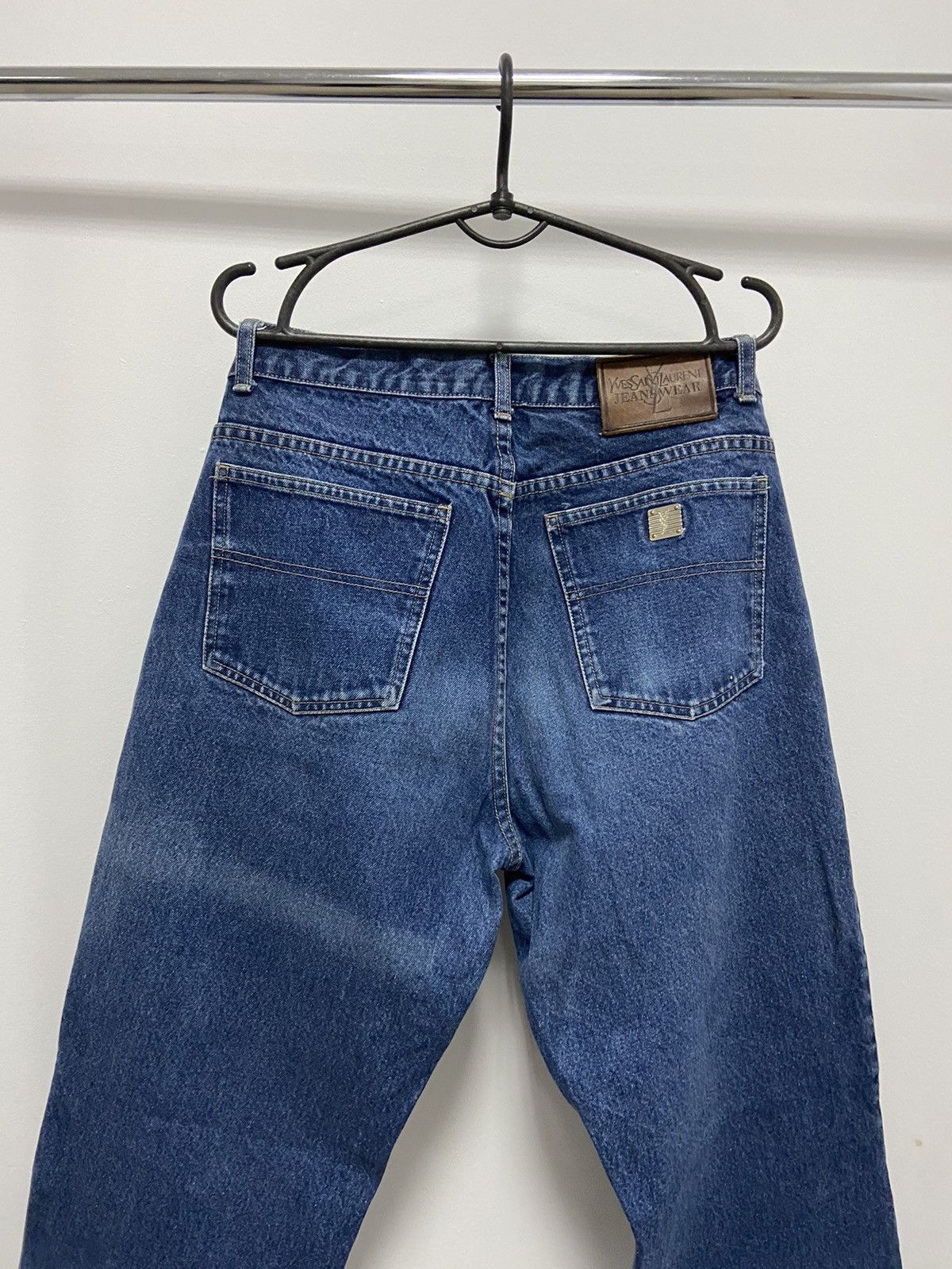 Yves Saint Laurent Vintage jeans Pants YSL iron logo Y2K