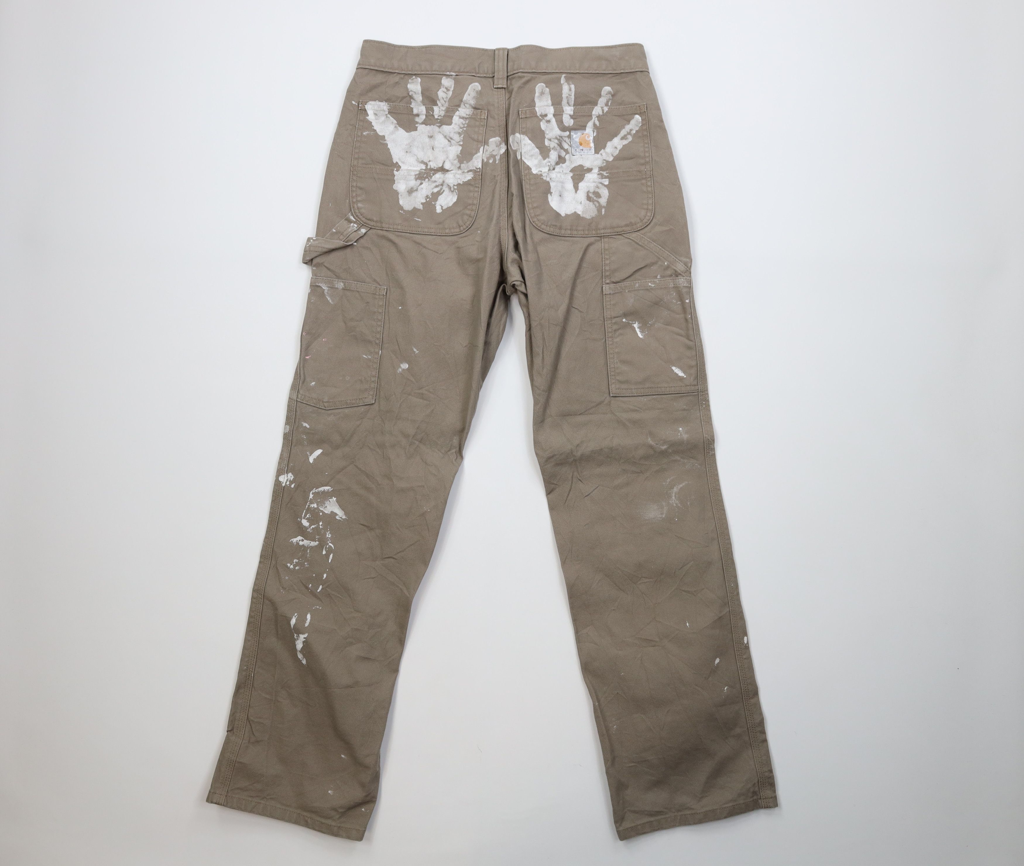 Carhartt Vintage Y2K Carhartt Fit Canvas Wide Leg Pants Desert Size US 31 - 9 Thumbnail