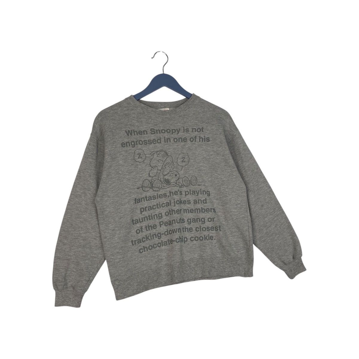 Peanuts × Snoop Dogg × Vintage Vintage Peanuts Cartoon Embroidered Sweatshirt Grey Size M / US 6-8 / IT 42-44 - 3 Thumbnail