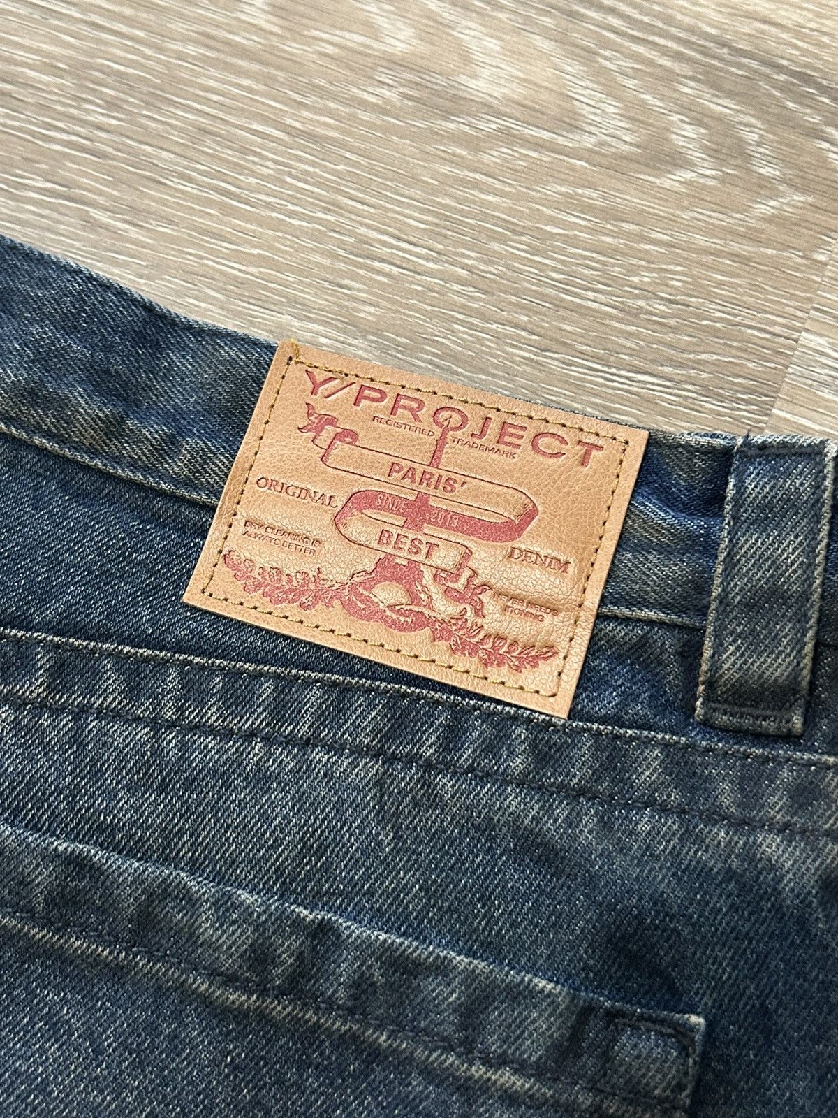 Y/Project Y/Project Blue Whisker Souffle Denim Jeans Size US 35 - 6 Thumbnail