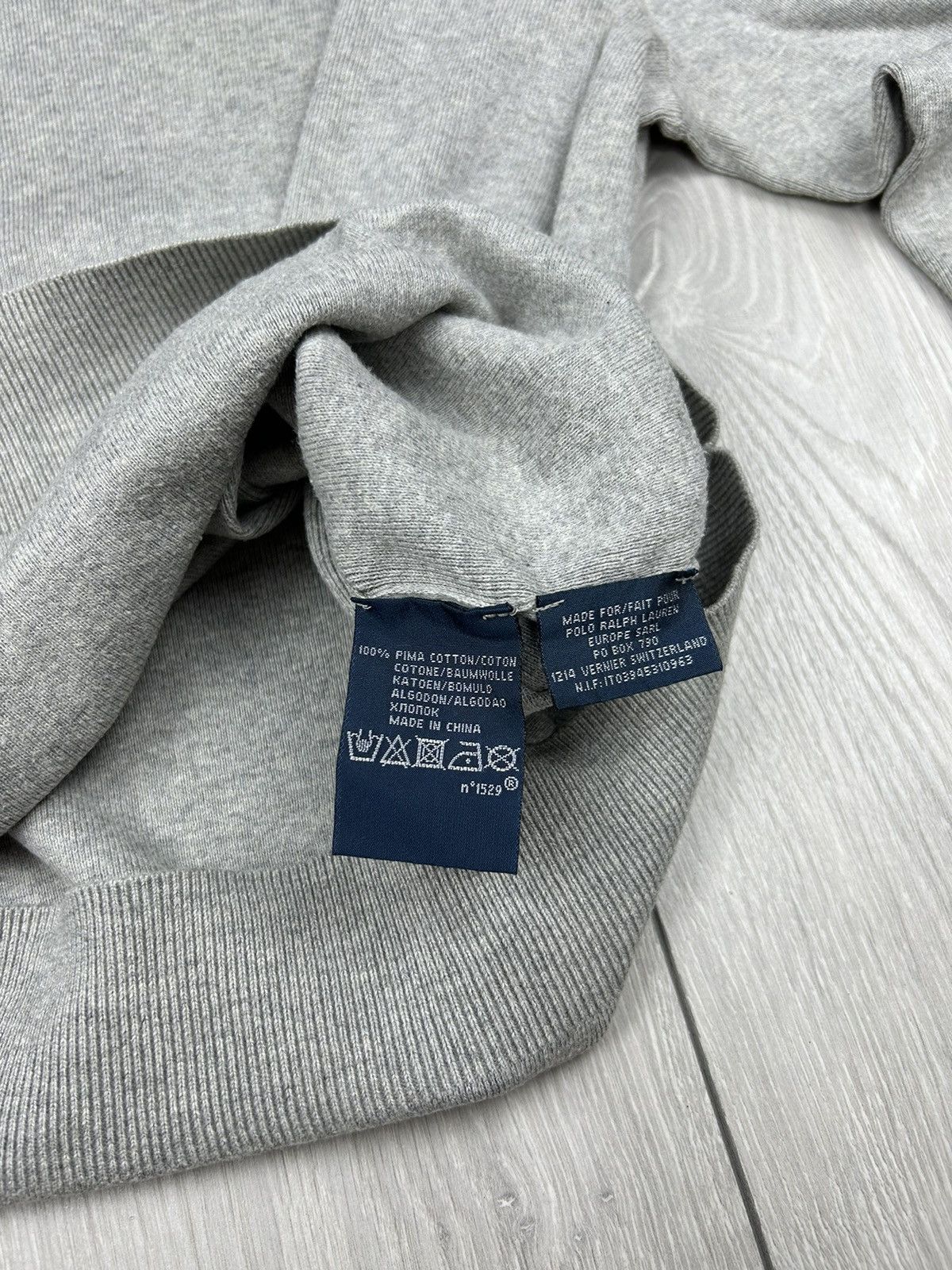 Polo Ralph Lauren Polo Ralph Lauren V Neck Sweater Grey Size M Size US M / EU 48-50 / 2 - 6 Thumbnail