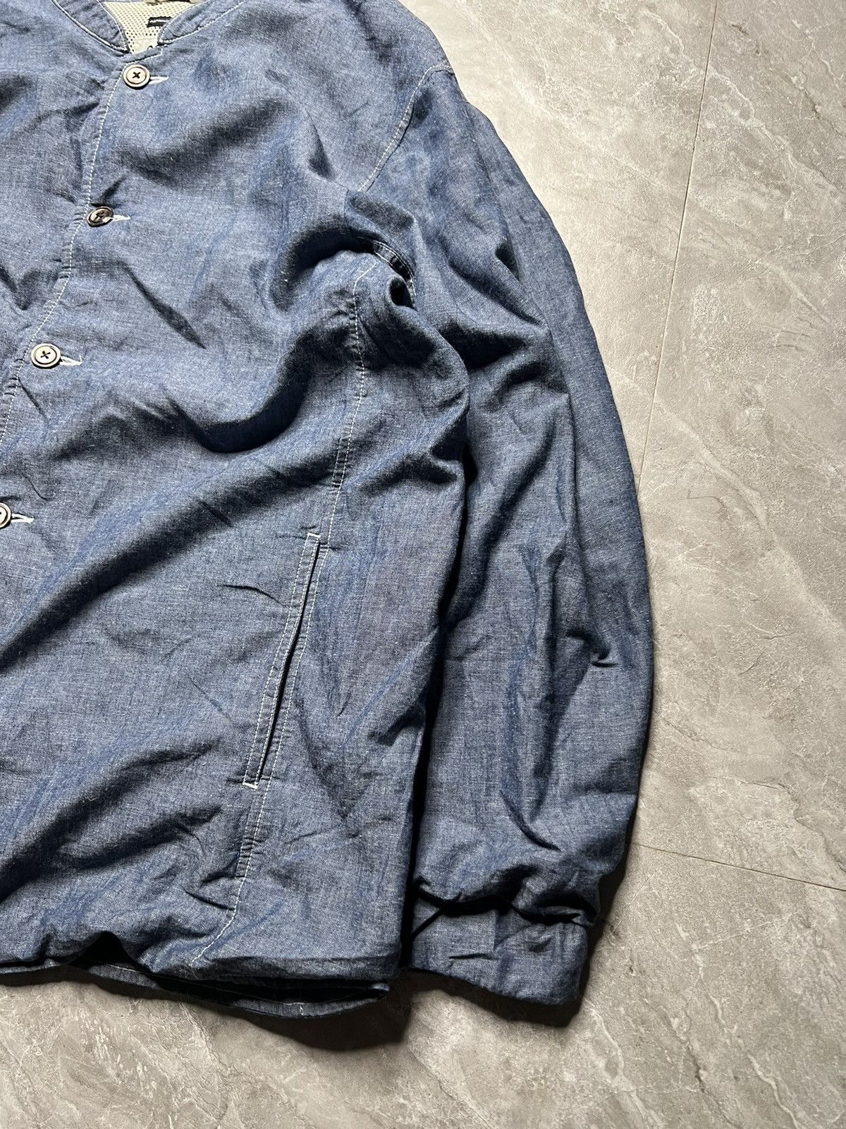 Nanamica Nanamica S/S 23 Chambray Band Collar Jacket Size US L / EU 52-54 / 3 - 3 Thumbnail