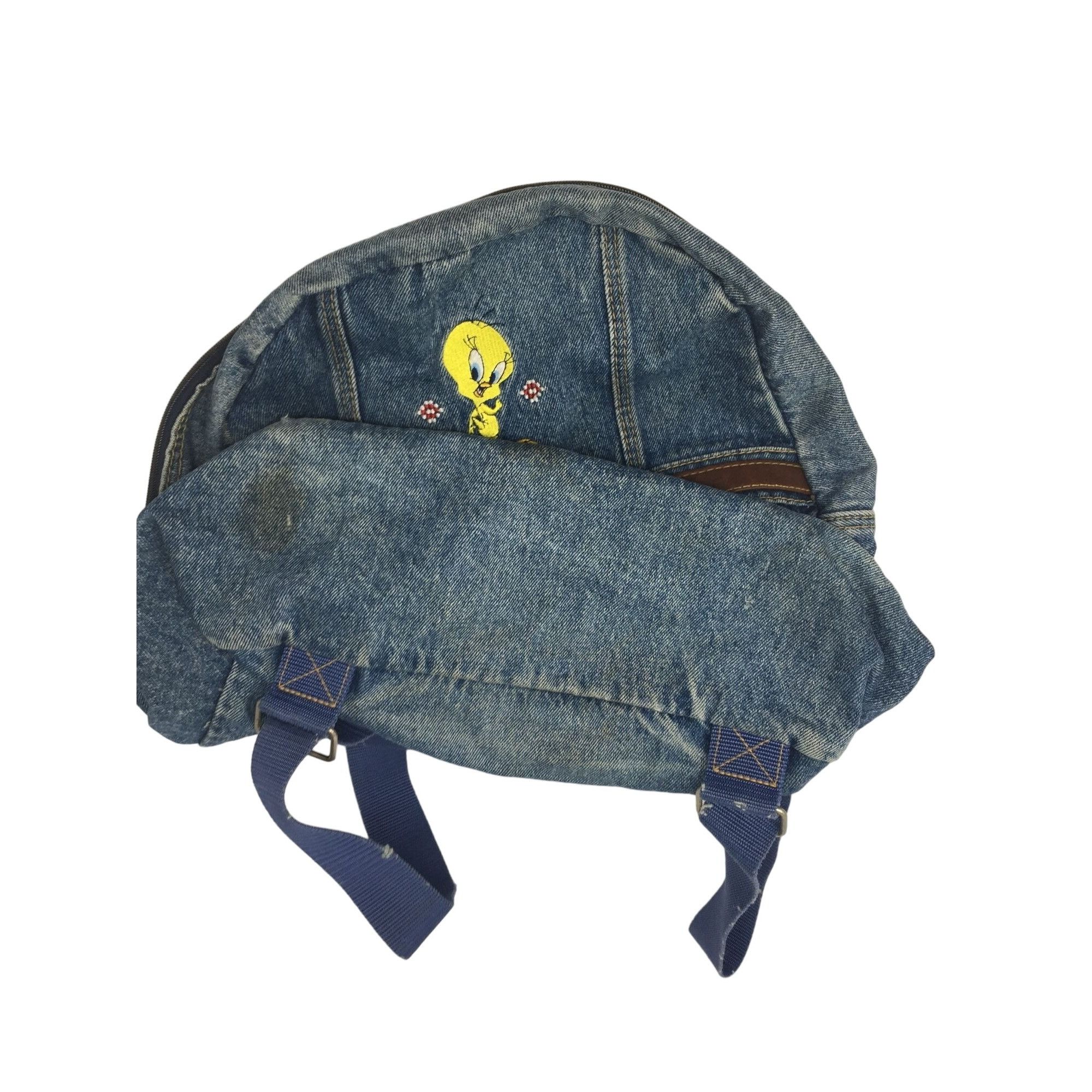 Other Vintage Looney Tunes Tweety Bird Blue Denim Backpack Size ONE SIZE - 3 Thumbnail