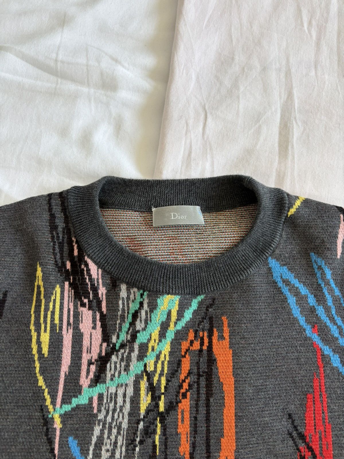 Dior Dior Homme SS15 Scribble Knit - Small Size US S / EU 44-46 / 1 - 7 Thumbnail