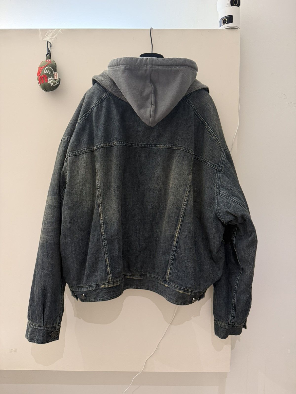 Balenciaga Balenciaga Layered Denim Hoodie Jacket Blue Size XS Size US S / EU 44-46 / 1 - 3 Thumbnail