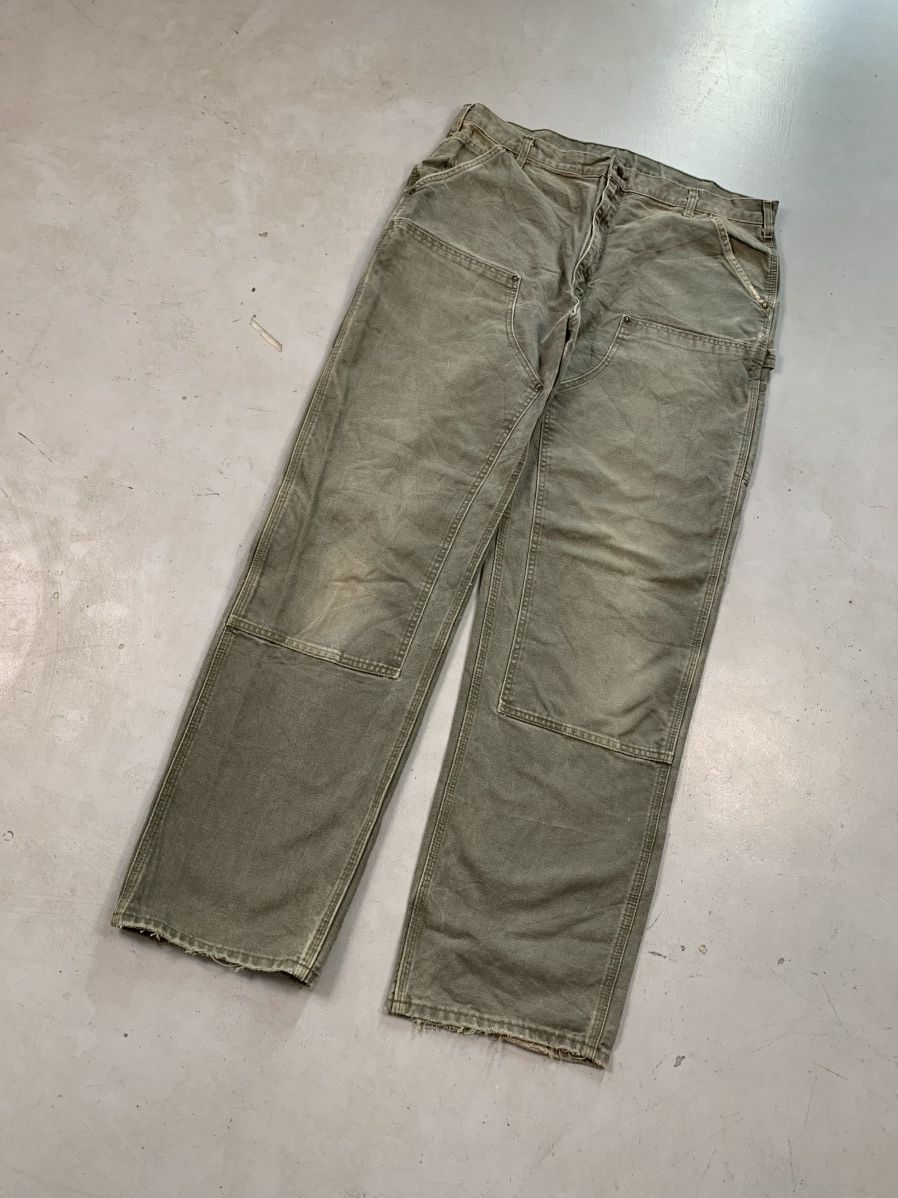 Carhartt Vintage carhartt b136 moss double knee Size US 40 / EU 56 - 1 Thumbnail
