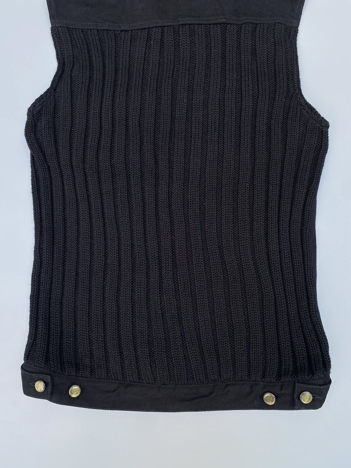 Alexander McQueen 2000s Alexander Mcqueen- Cargo Denim Knit Vest Size US M / EU 48-50 / 2 - 11 Thumbnail