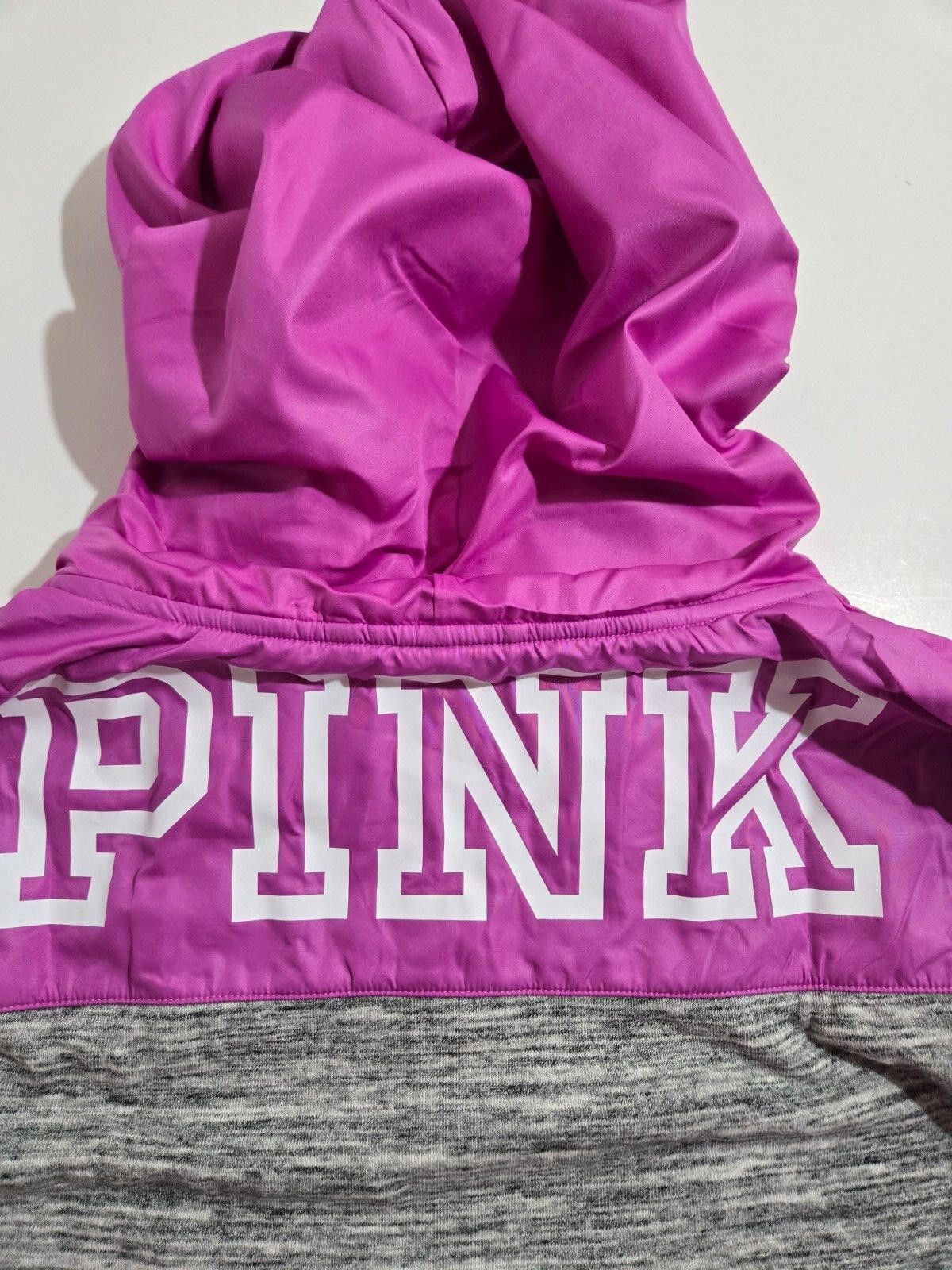 Designer Victoria's Secret PINK Part Anorak Windbreaker Half Zip NEW Size L / US 10 / IT 46 - 6 Thumbnail