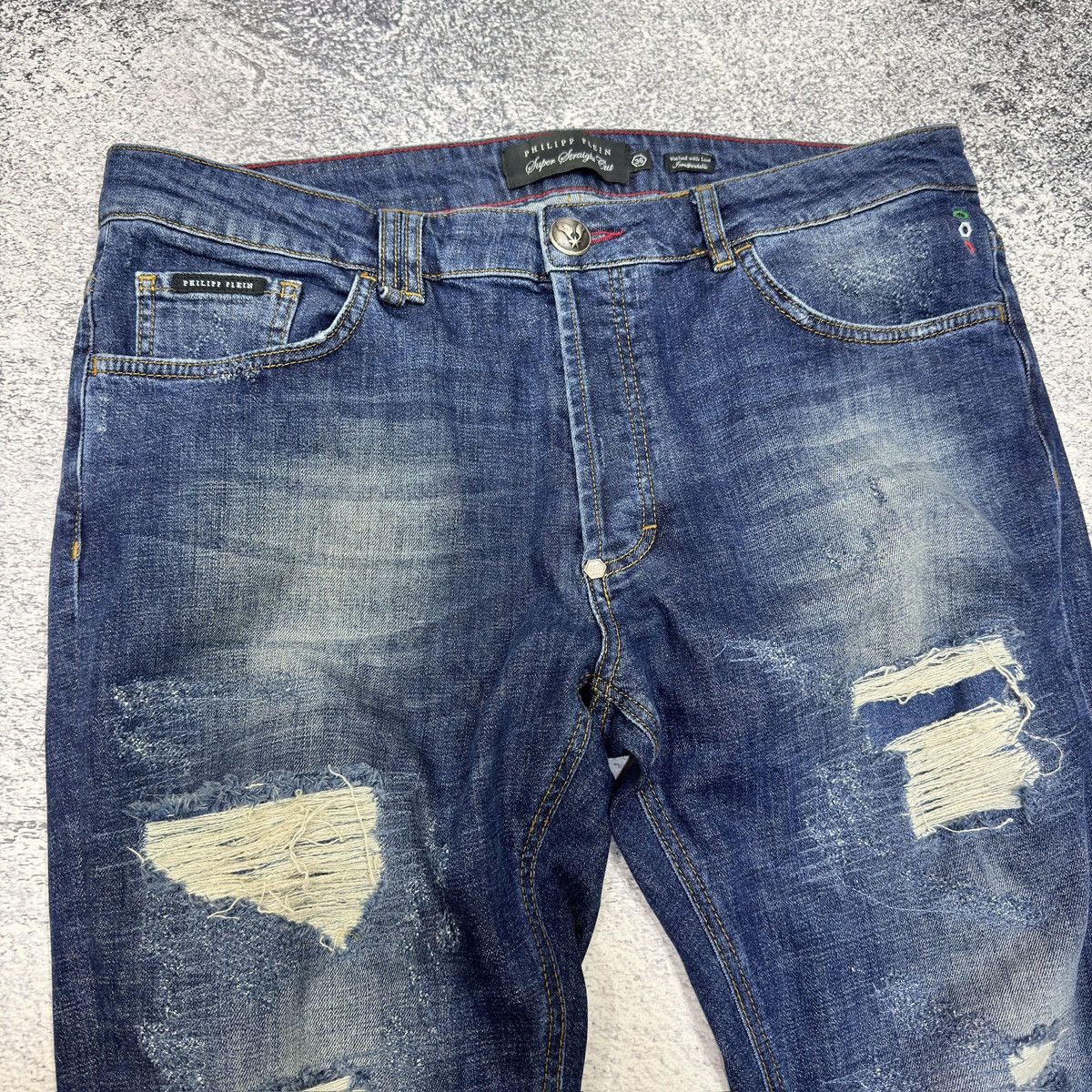 Philipp Plein Philipp Plein Super Straight Cut Mens Jeans 36 size Size US 36 / EU 52 - 4 Thumbnail