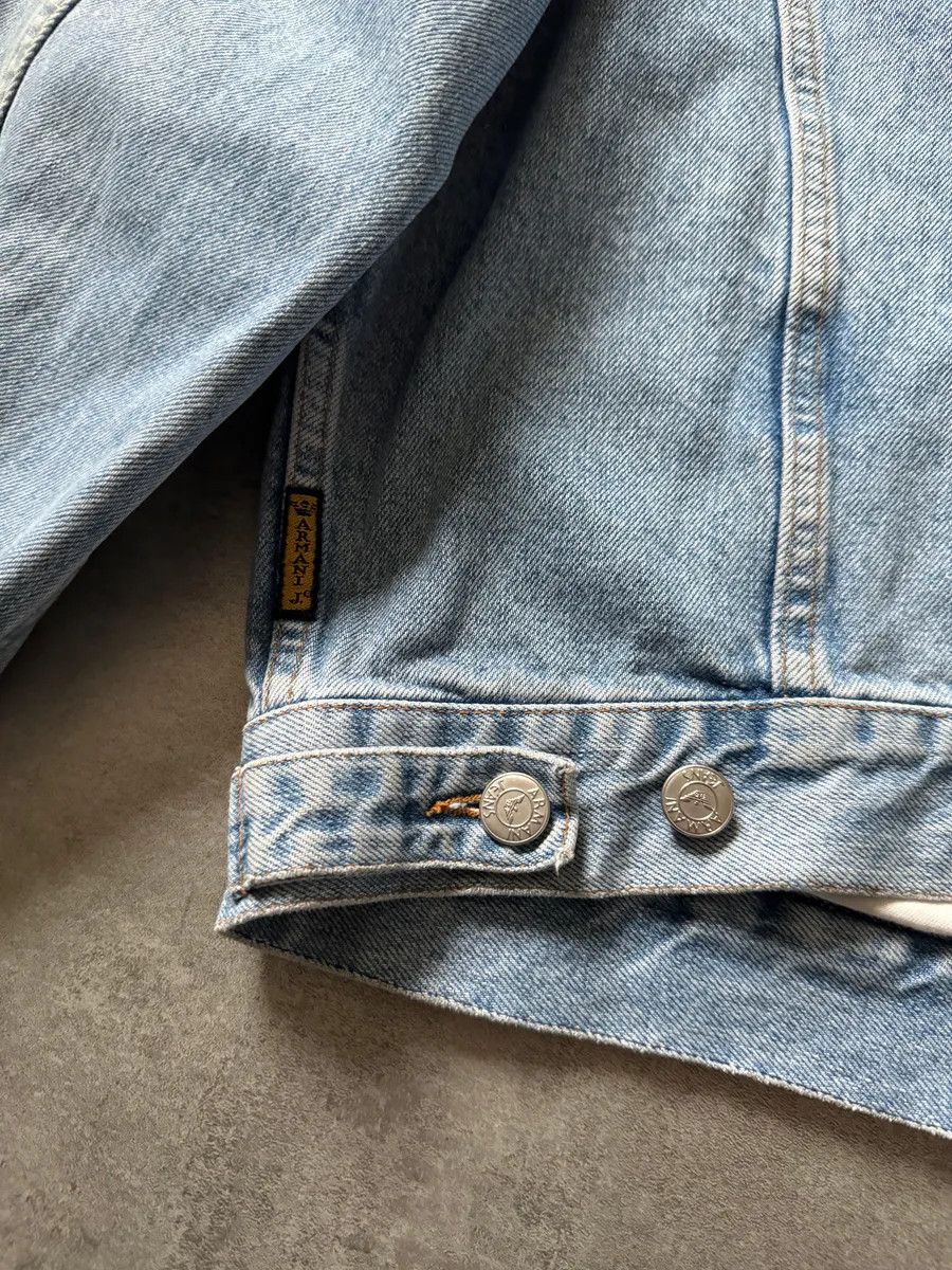 Armani × Vintage 1990s Armani Relaxed Denim Worker Jacket Size US L / EU 52-54 / 3 - 5 Thumbnail
