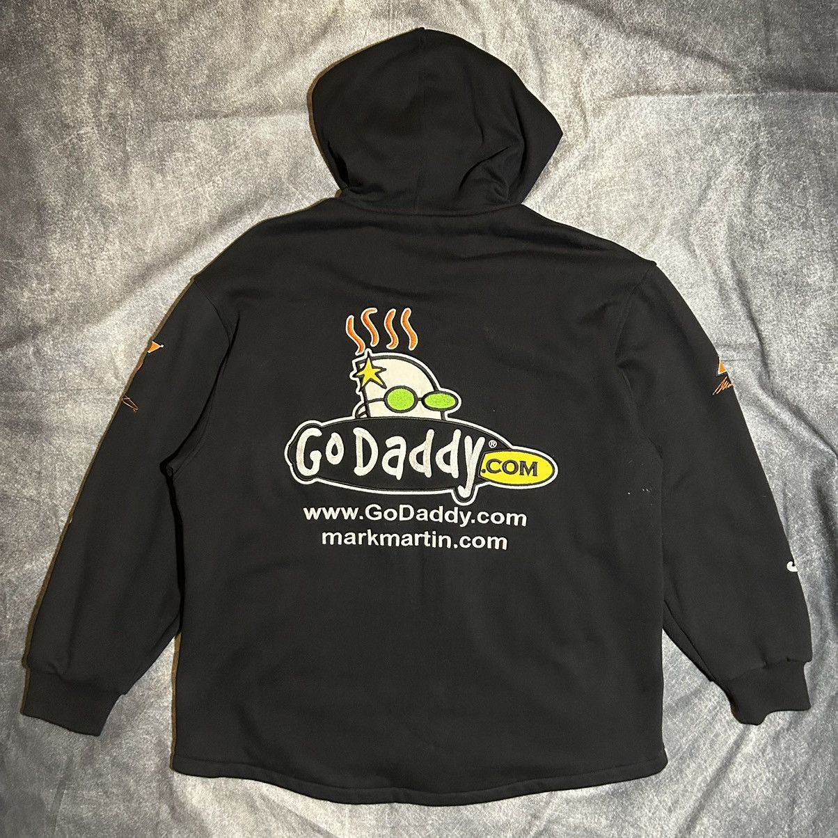 Chase Authentics × NASCAR MARK MARTIN GODADDY.COM NASCAR Jacket CHASE AUTHENTICS Black Size US M / EU 48-50 / 2 - 2 Thumbnail