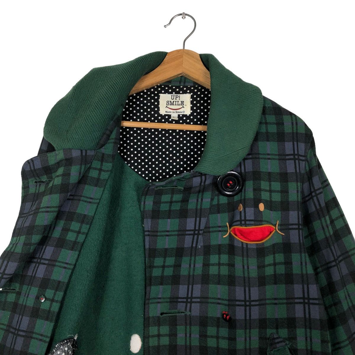 Japanese Brand 🔥Punk Design Tartan Design Up Smile Japan Jacket Kapital Size US L / EU 52-54 / 3 - 12 Thumbnail