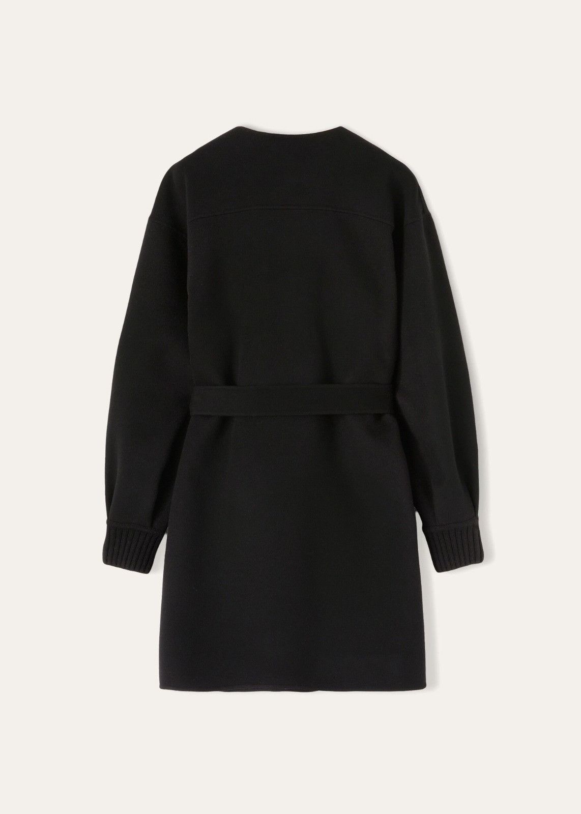 Loro Piana o1srvl11e1124 Cashmere Coat in Black Size L / US 10 / IT 46 - 2 Thumbnail