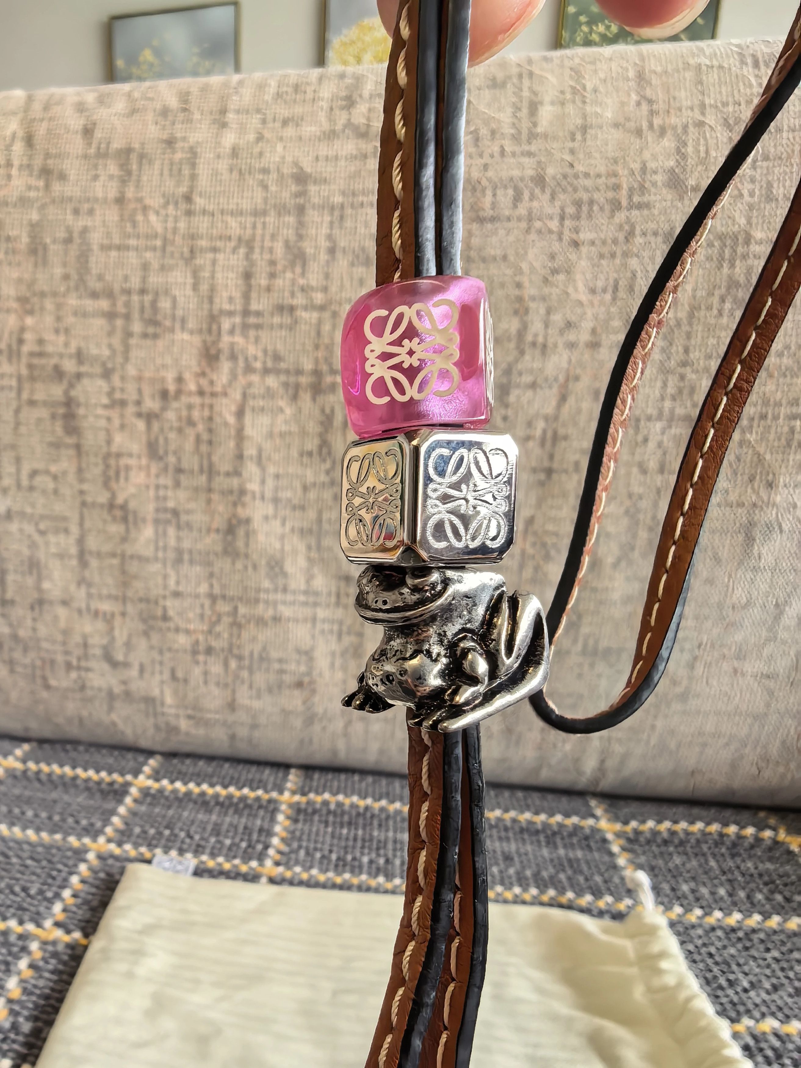 Loewe LOEWE golden toad dice charm new unused Size ONE SIZE - 2 Thumbnail