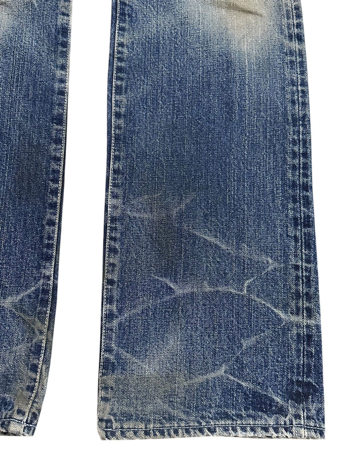 14th Addiction Vintage Japanese Brand Selvedge Mud Wash Distressed Jeans Size US 31 - 10 Thumbnail