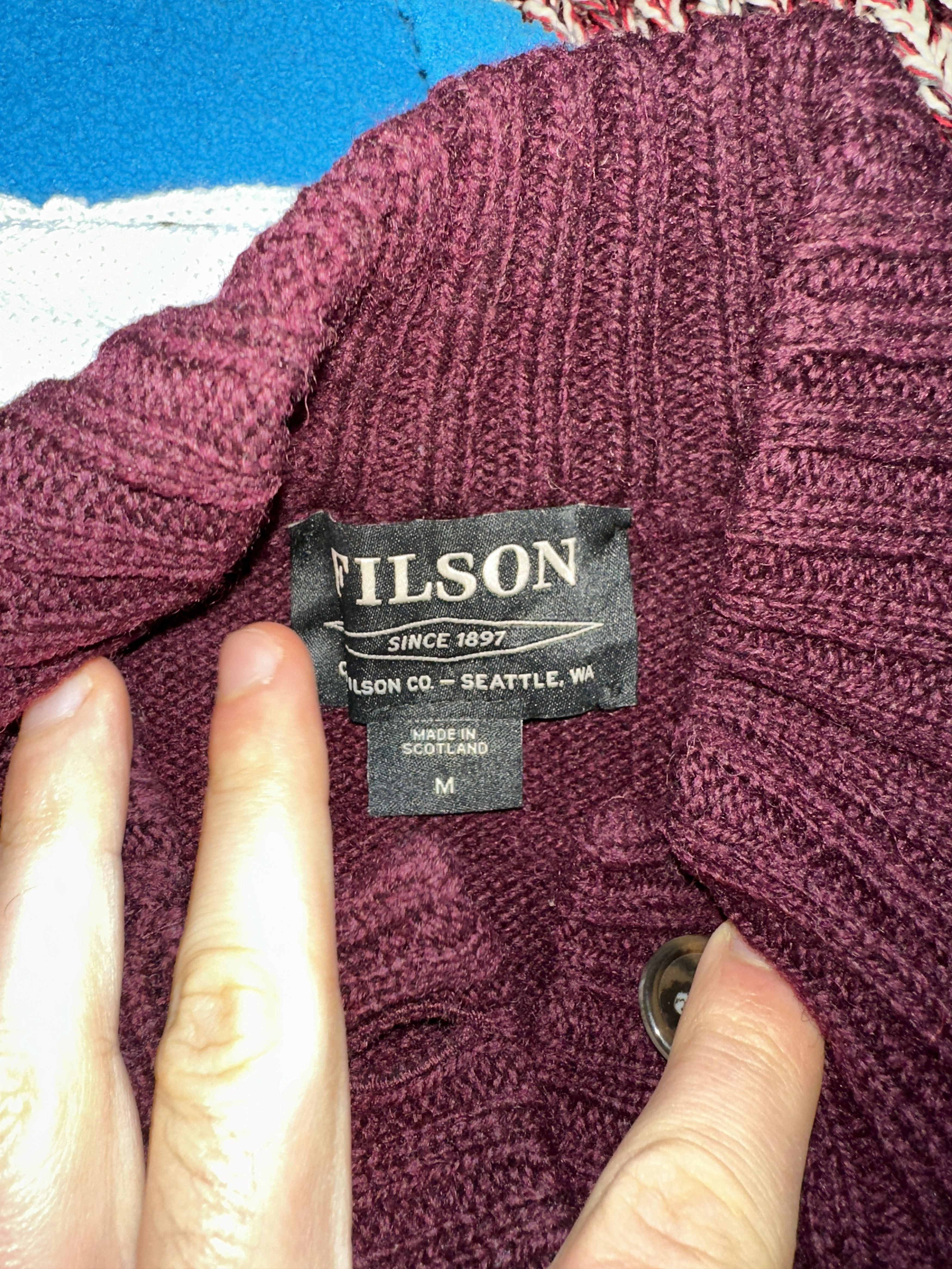 Filson Filson Heavy Wool Button Front Knit Cardigan Women Size M Size M / US 6-8 / IT 42-44 - 3 Thumbnail