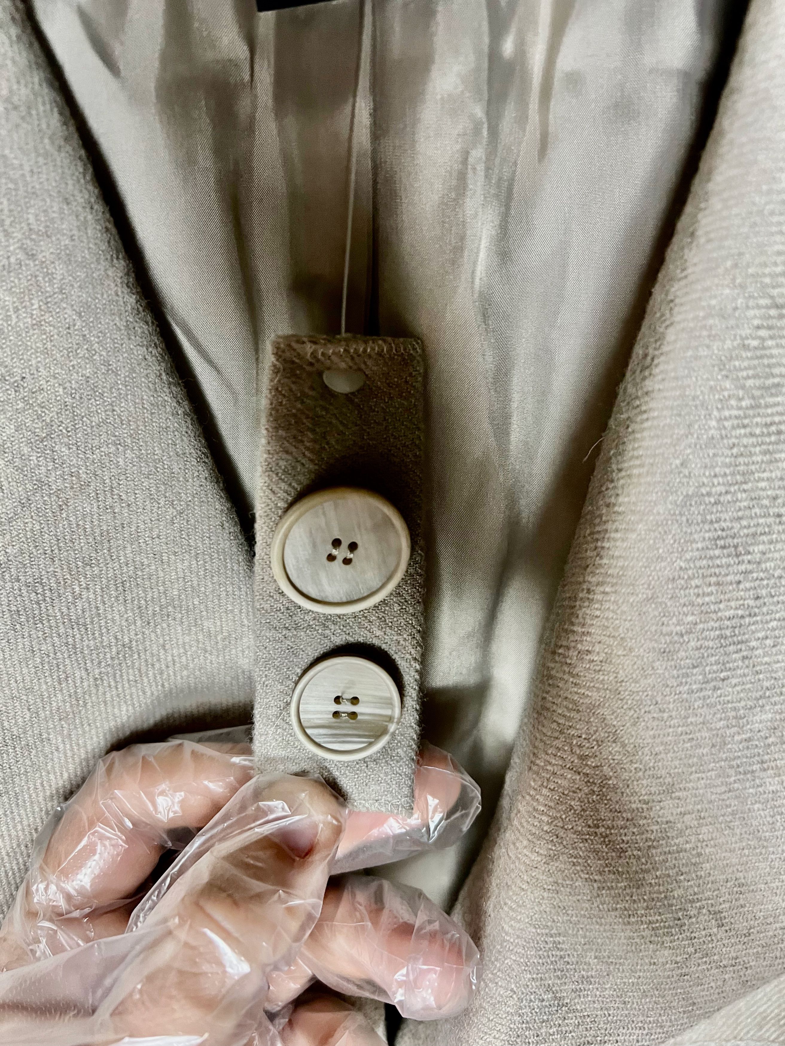 Akris Akris Wool Alpaca Cropped Blazer Gray Jacket Designer Size L / US 10 / IT 46 - 7 Thumbnail