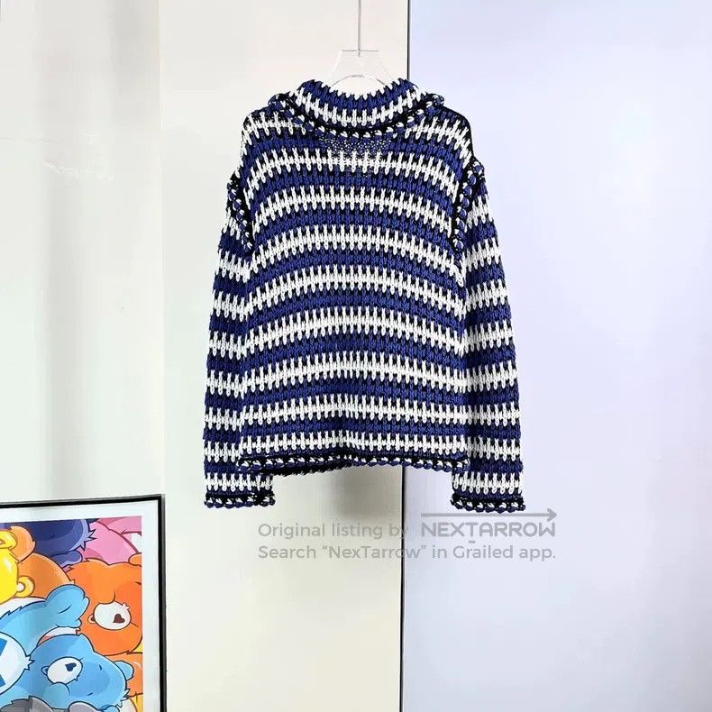 Chanel Chanel 21C blue and white knitted jacket Size XS / US 0-2 / IT 36-38 - 3 Thumbnail
