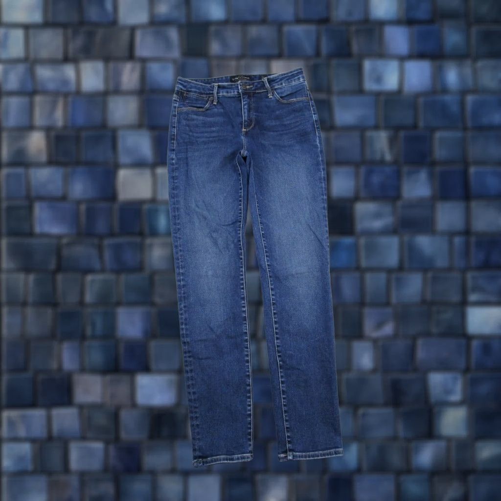 Lucky Brand Lucky Brand Hayden Skinny Jeans Women's Size 4 Blue Denim Stretch 5-Pocket Regular Rise Denim Shirt? Size 27" / US 4 / IT 40 - 1 Thumbnail