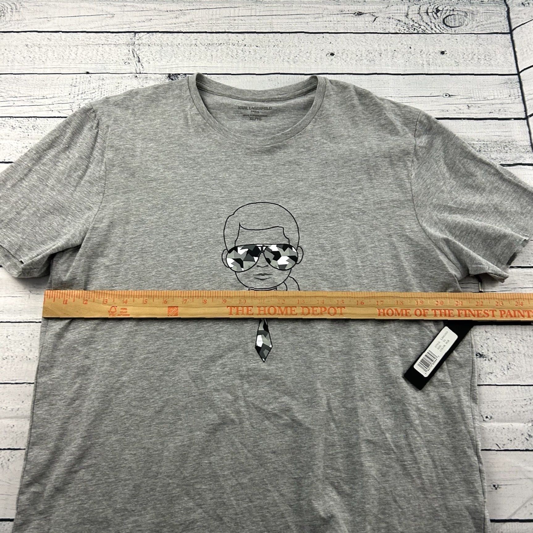 Karl Lagerfeld Karl Lagerfeld Paris Short Sleeve T Shirt Men XL Gray Size US XL / EU 56 / 4 - 5 Thumbnail
