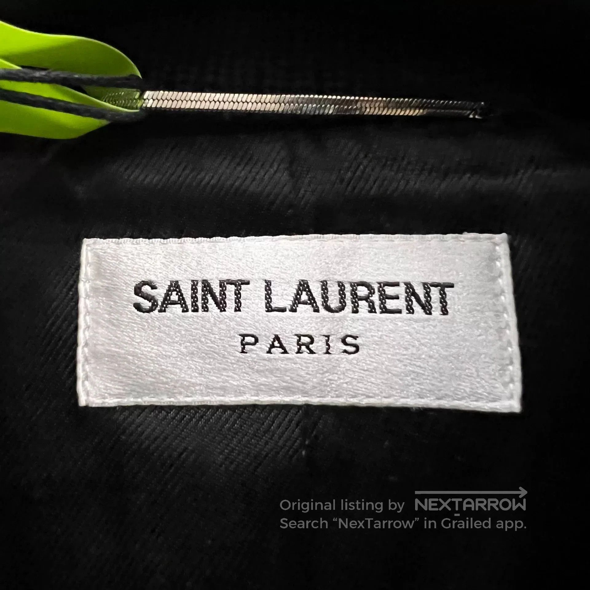 Saint Laurent Paris saint laurent embroidered baseball jacket in black. Size US L / EU 52-54 / 3 - 4 Thumbnail