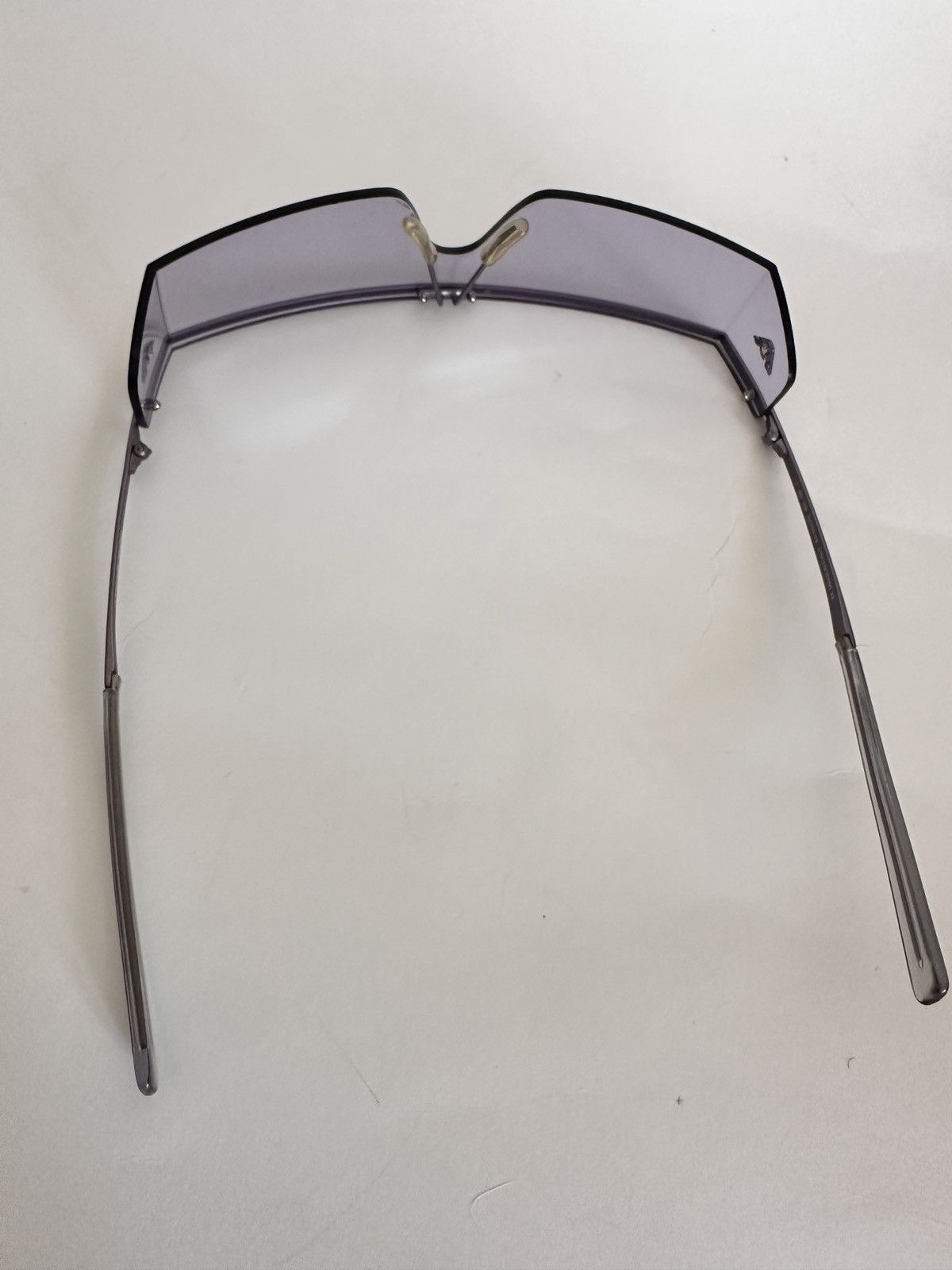 Emporio Armani Emporio Armani Futuristic Shield Sunglasses (Vintage) Size ONE SIZE - 4 Thumbnail