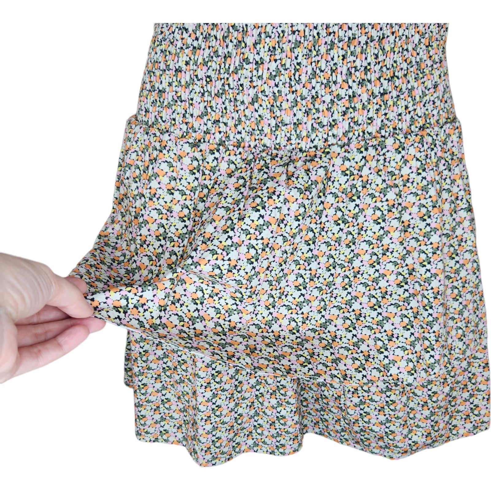 Other Vero Moda Womens Small Lykke Floral Short Skirt Smocked Size 26" / US 2 / IT 38 - 3 Thumbnail