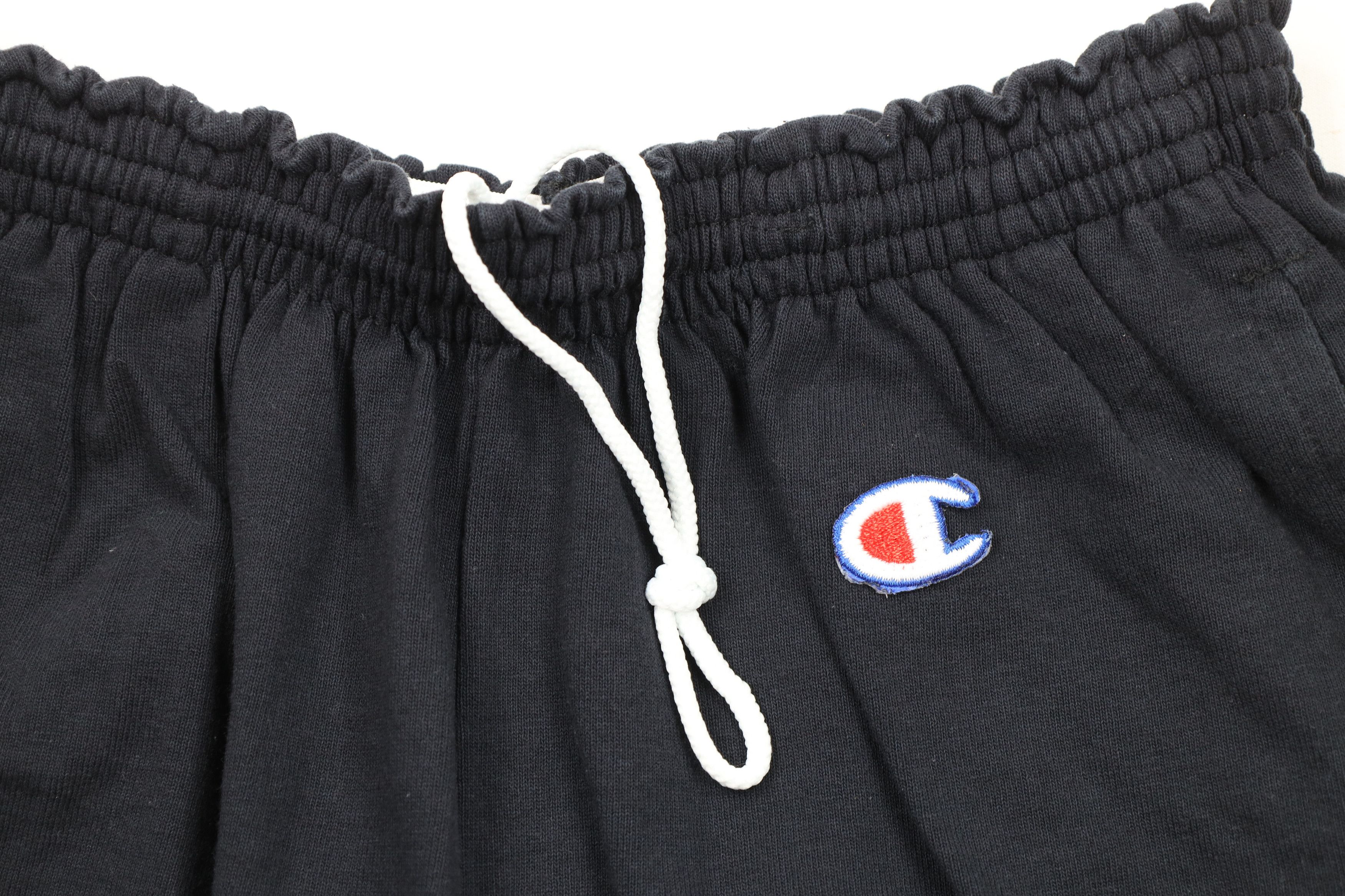 Champion × Vintage Vintage 90s Champion Above Knee Heavyweight Shorts Black Size US 36 / EU 52 - 6 Thumbnail