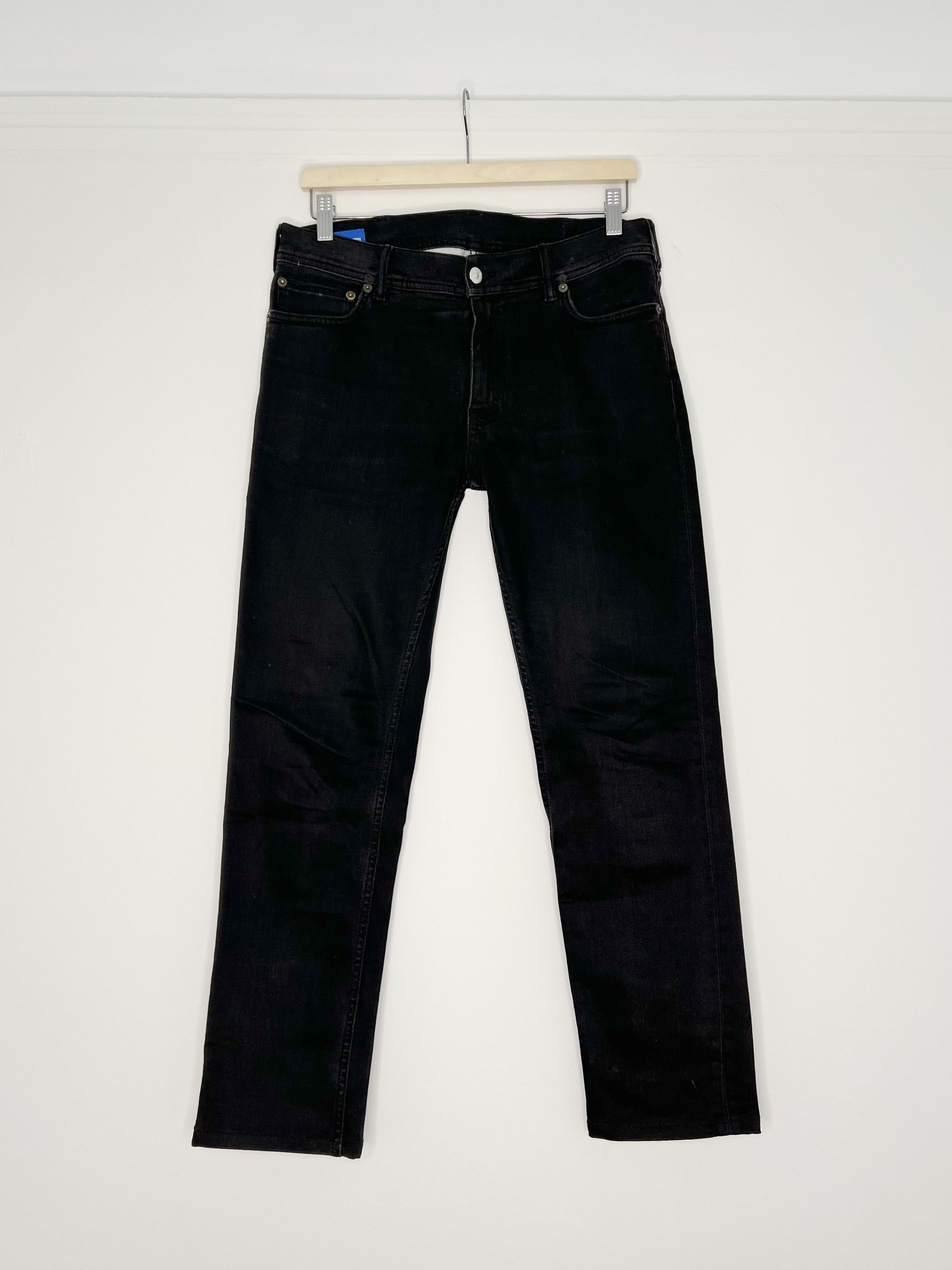 image of Acne Studios Blå Konst North Used Blk Jeans Size 30X30 in Used Black, Men's