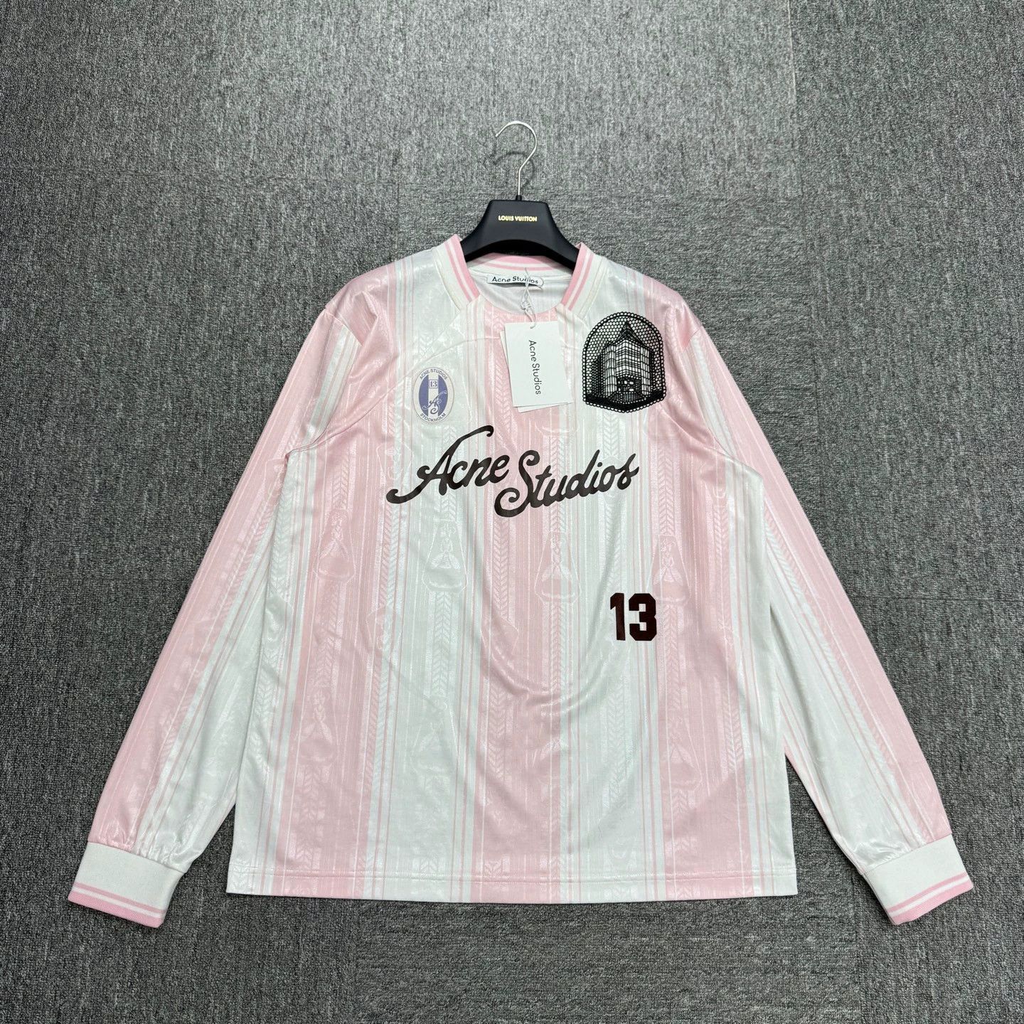 Acne Studios Multi Color Striped Long Sleeve Jersey with Number 13 Size US S / EU 44-46 / 1 - 1 Thumbnail
