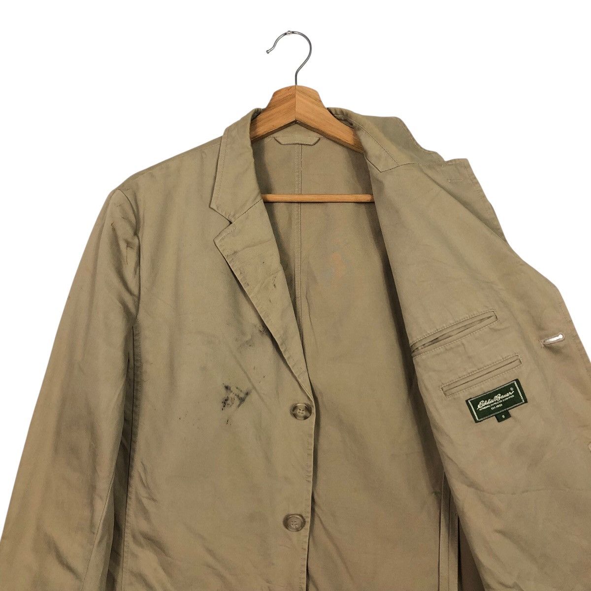 Eddie Bauer 📌Vintage Chore Work Jacket Eddie Bauer Dupont Issey Miyake Size US S / EU 44-46 / 1 - 13 Thumbnail