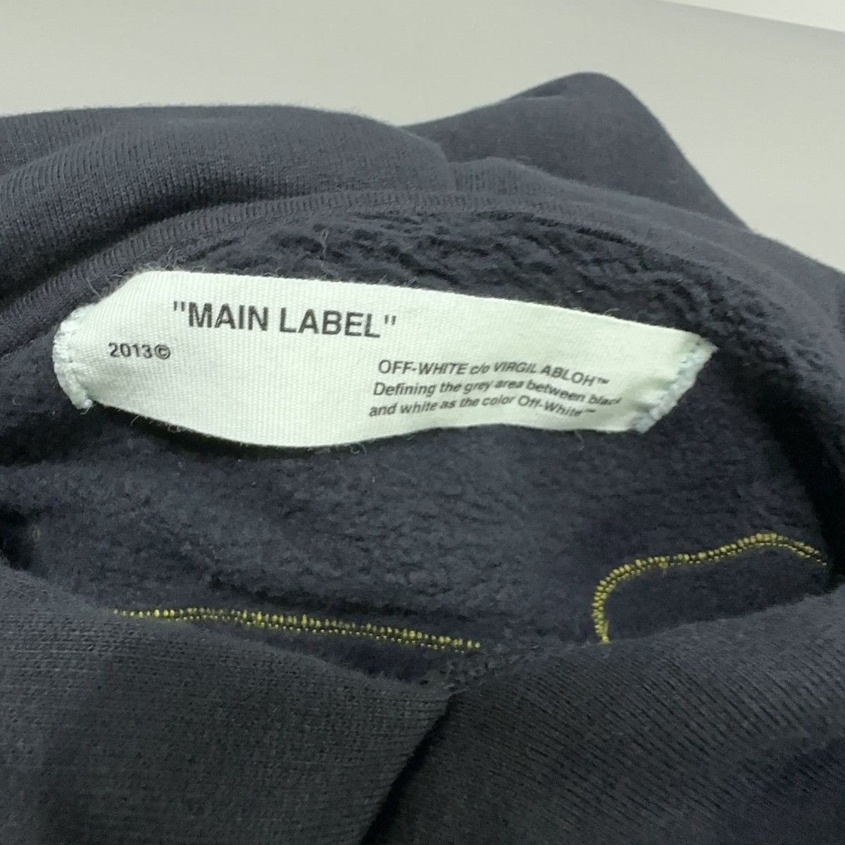 Off-White Off-White black and yellow logo hoodie Size US XS / EU 42 / 0 - 4 Thumbnail