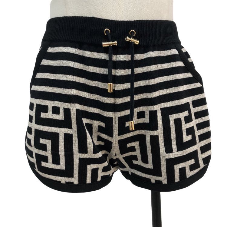 Balmain Balmain Labyrinth Knit Shorts Size 36 Size 26" / US 2 / IT 38 - 1 Thumbnail