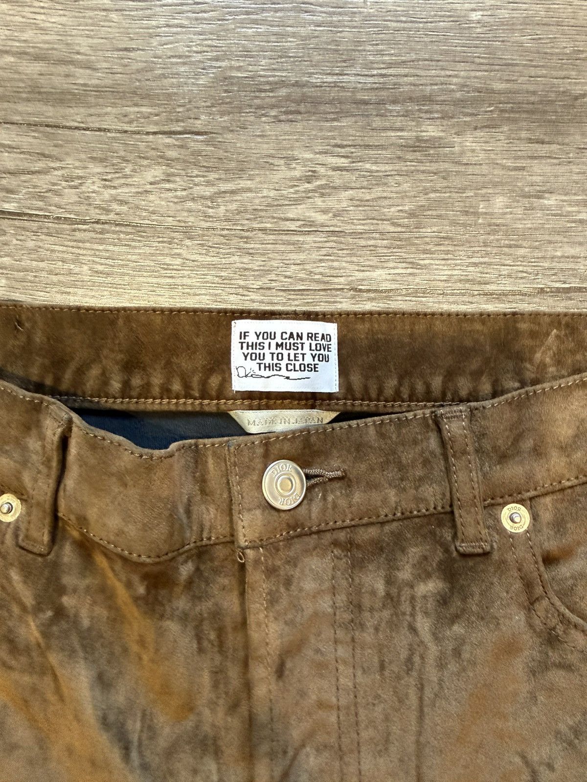 Dior × Travis Scott Dior Cactus Jack Brown Suede Pants Size US 34 / EU 50 - 5 Thumbnail