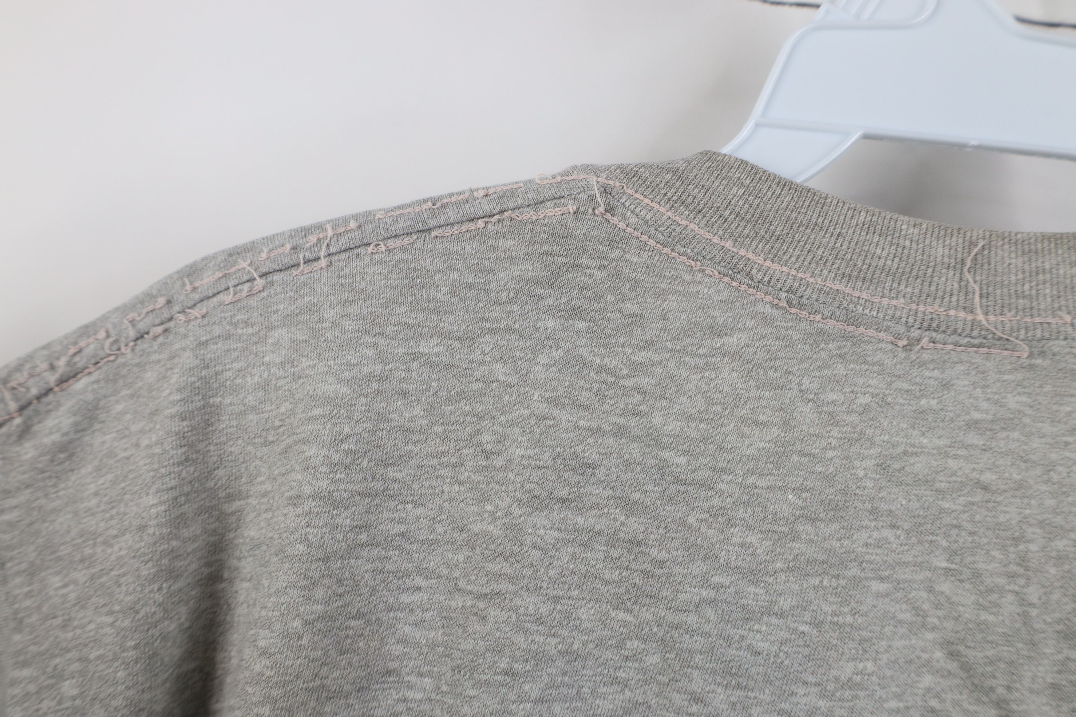 Vintage Vintage 80s 90s Streetwear Pocket T-Shirt Heather Gray USA Size US XXL / EU 58 / 5 - 12 Thumbnail