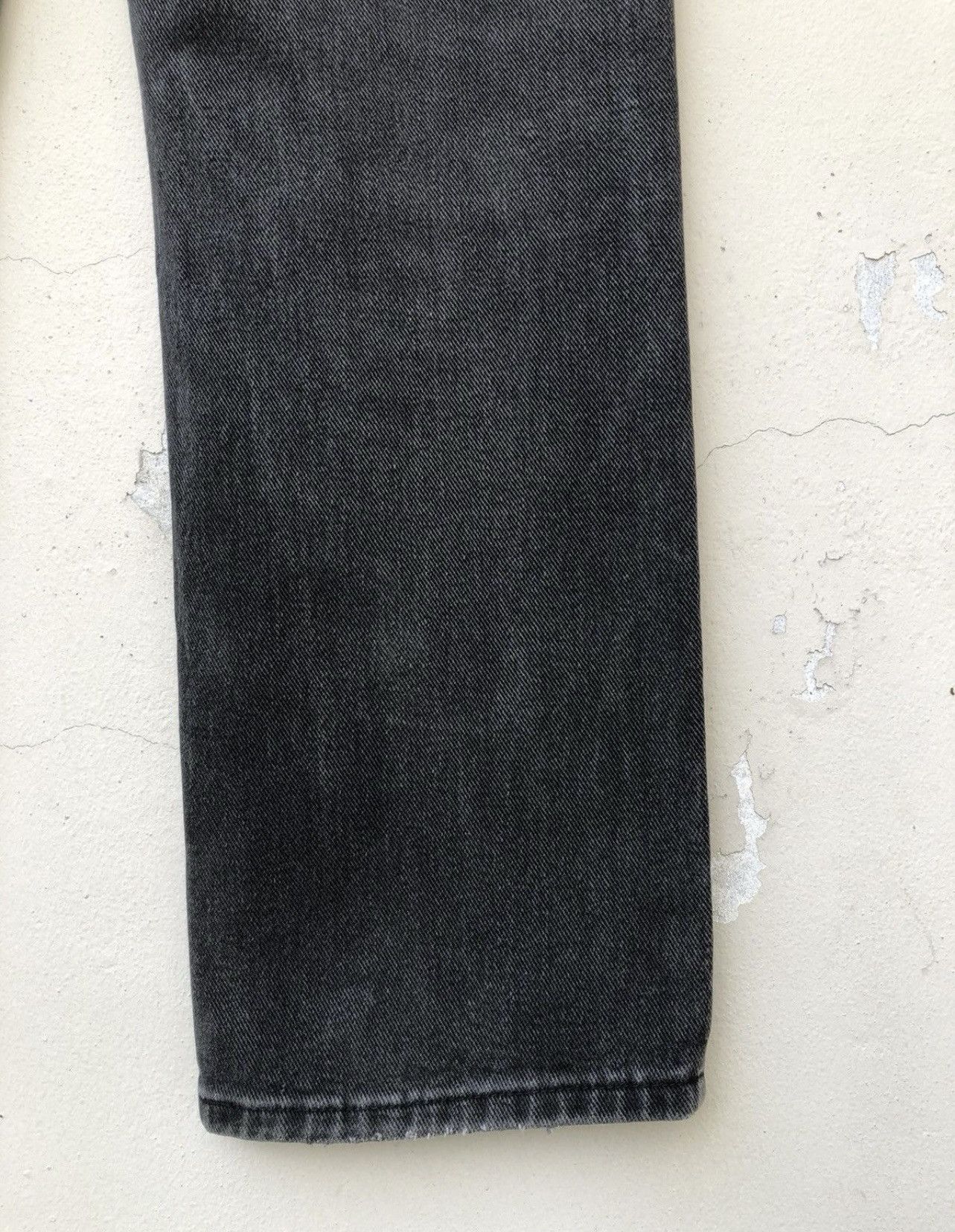 Lee Vintage 80s Lee Usa Faded Black Denim Distressed Jeans Size US 34 / EU 50 - 24 Thumbnail