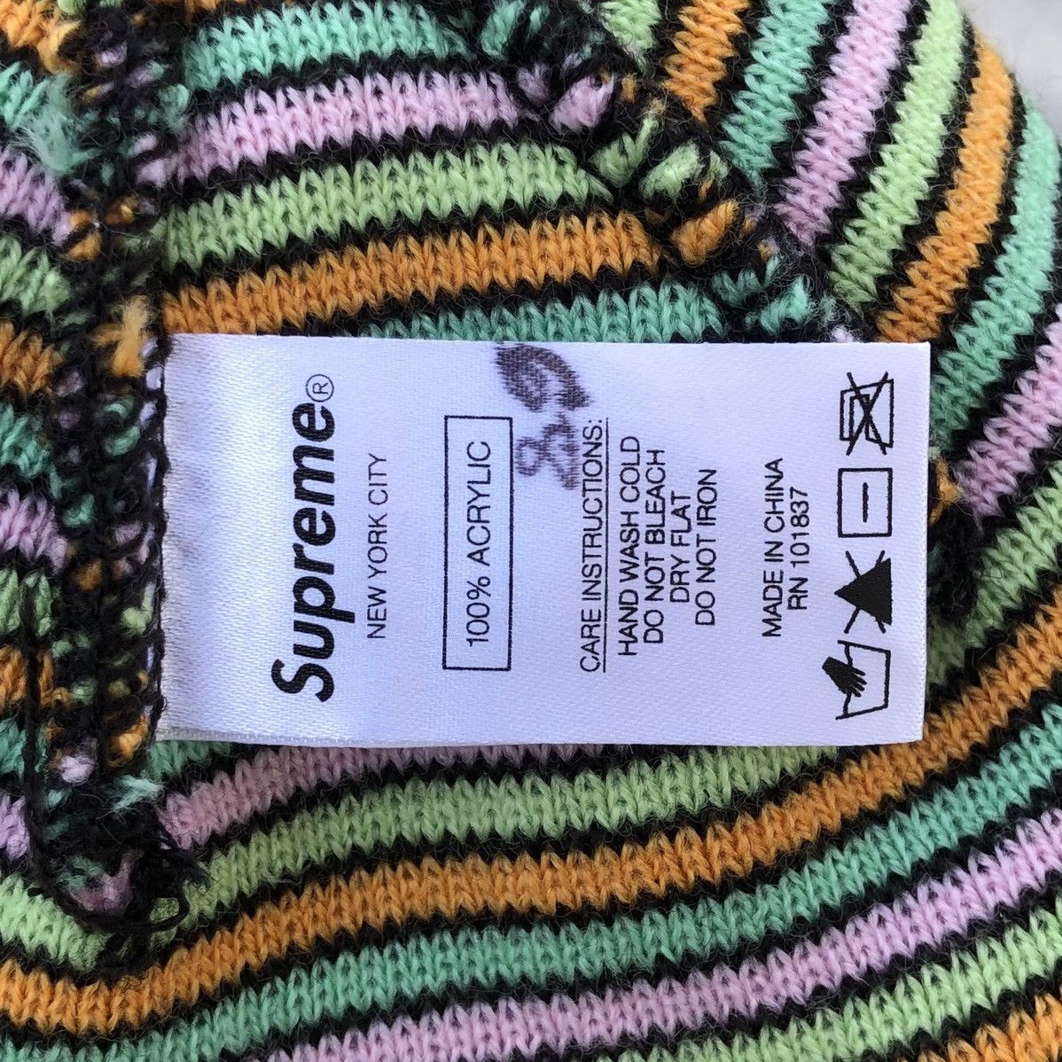 Supreme Supreme Multi Stripe Beanie Size ONE SIZE - 5 Thumbnail