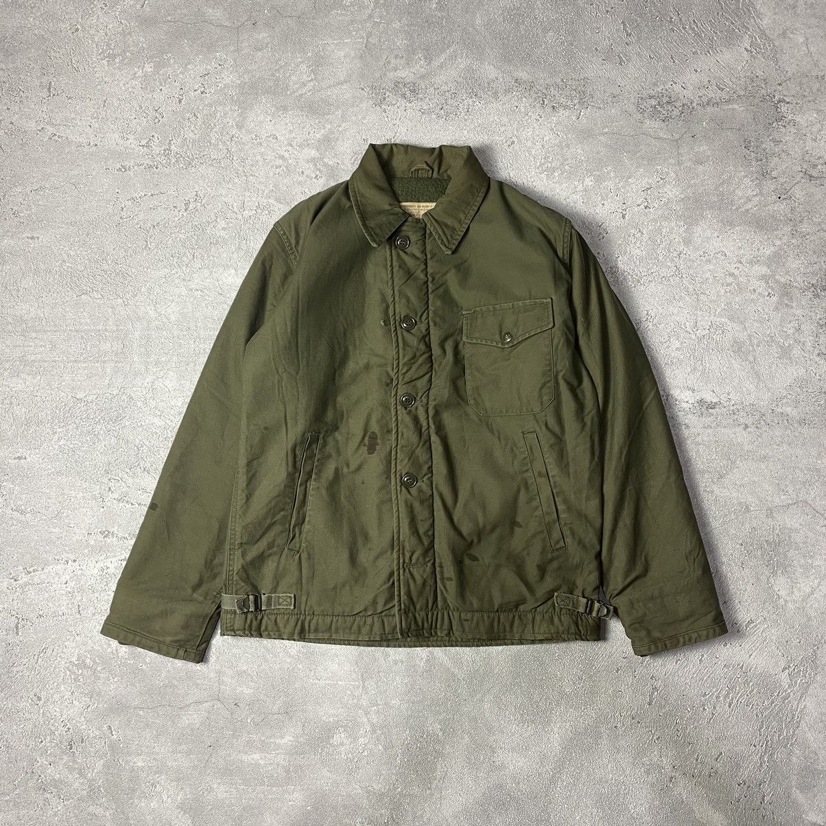 Military × Vintage Vintage 70s A2 jacket us navy deck jacket