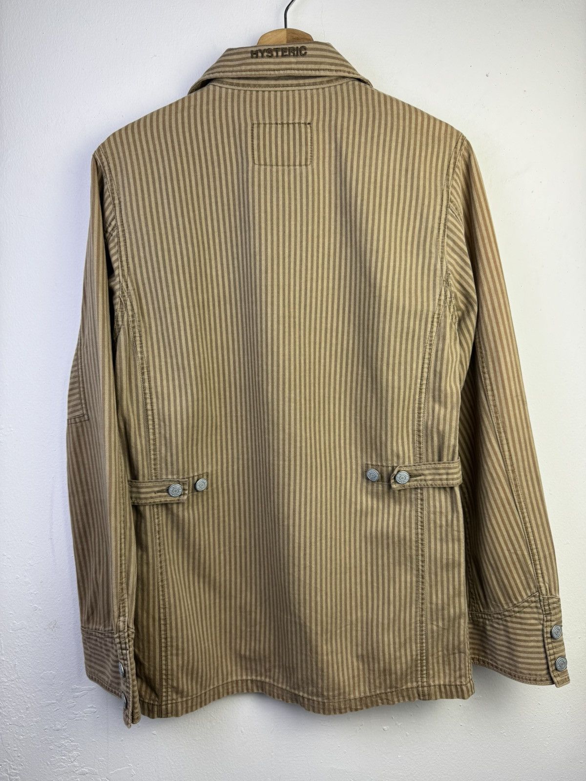Hysteric Glamour Hysteric Glamour Herringbone Stripe Camp Collar jacket. Size ONE SIZE - 6 Thumbnail