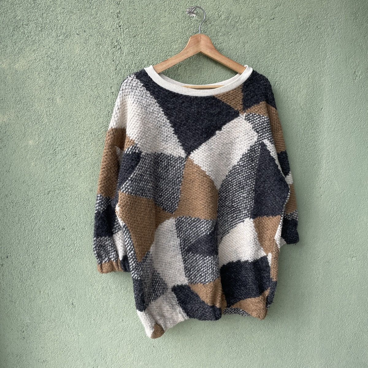 Homespun Knitwear Vintage Vinyl Mohair Shag Shaggy Knitwear Sweater Jumper Size US XL / EU 56 / 4 - 2 Thumbnail