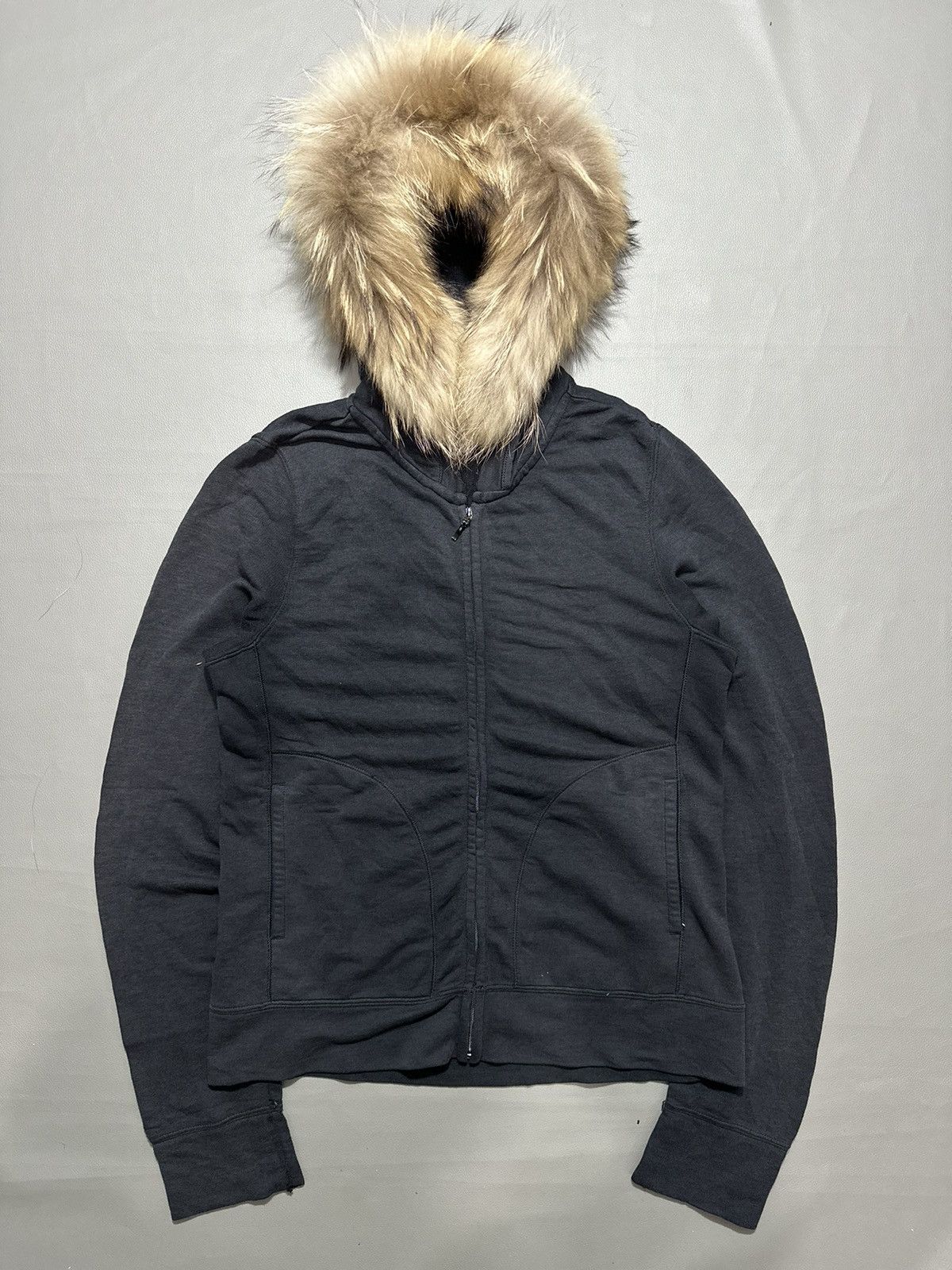 Isamu Katayama Backlash 2000s DRY BLACK HOODED PARKA FUR ZIP HOODIE LGB STYLE Size US S / EU 44-46 / 1 - 1 Thumbnail
