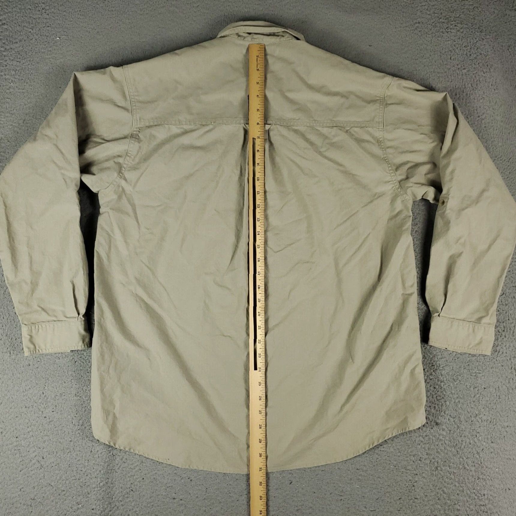 Vintage Columbia Shirt Mens Large Beige Cotton Button-Up Long Sleeve Casual Business Wearable Size US L / EU 52-54 / 3 - 5 Thumbnail