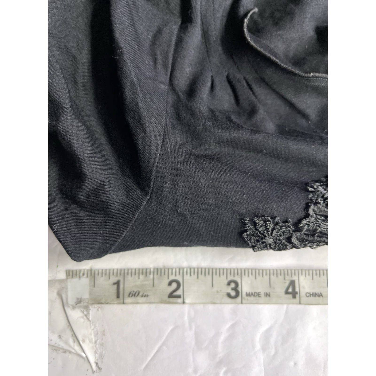 Armani Armani Collezioni Womens Top Shirt Black 14 Regular Knit Cap Sleeve Scoop Neck Short Sleeve Italy Size XL / US 12-14 / IT 48-50 - 3 Thumbnail