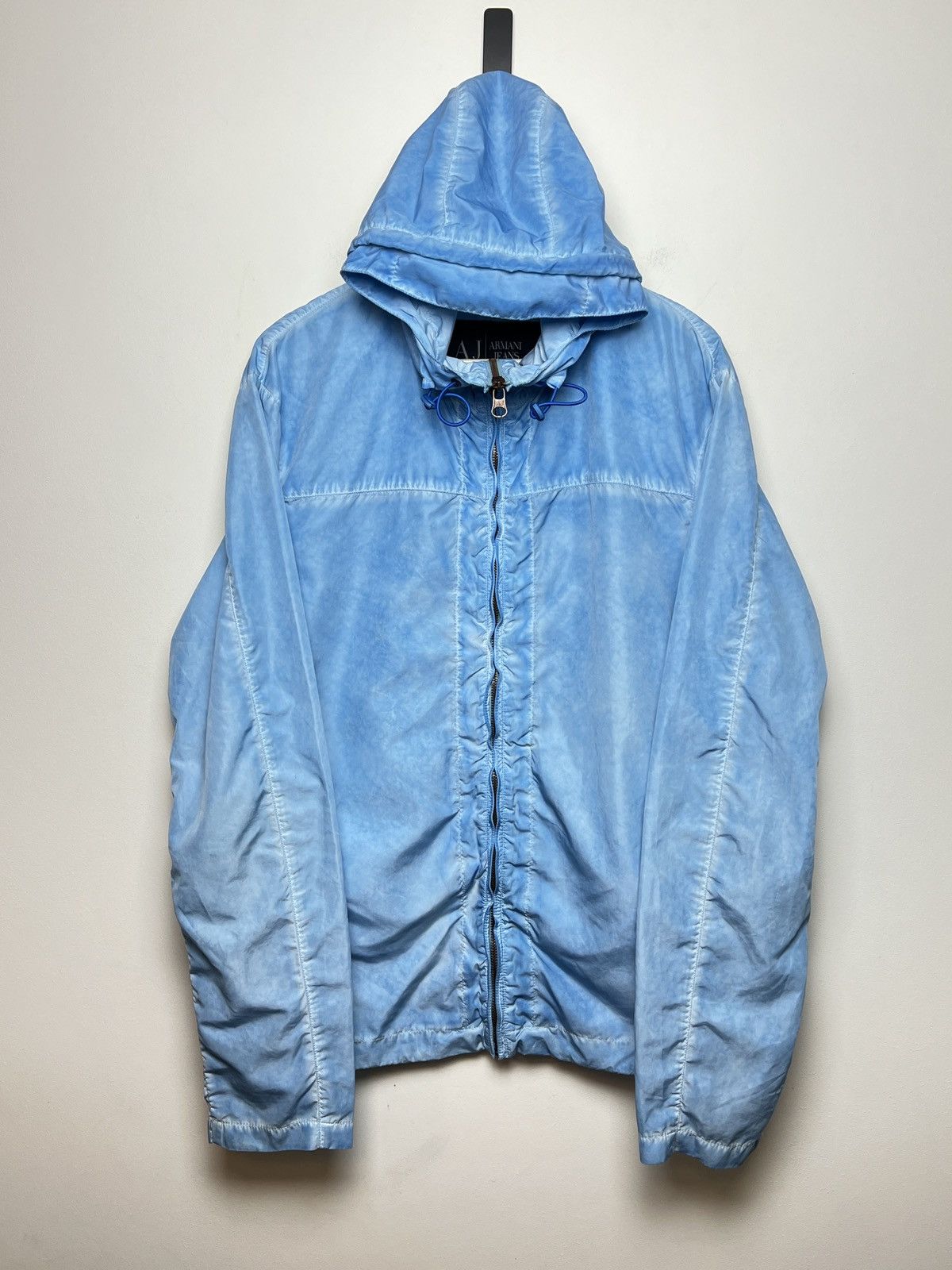 Giorgio Armani armani y2k dyed nylon jacket windrunner Size US L / EU 52-54 / 3 - 1 Thumbnail